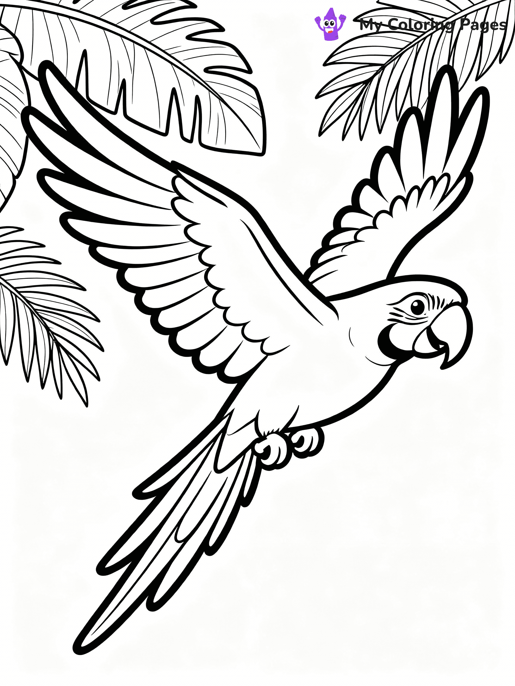 Parrot Coloring Pages - 3