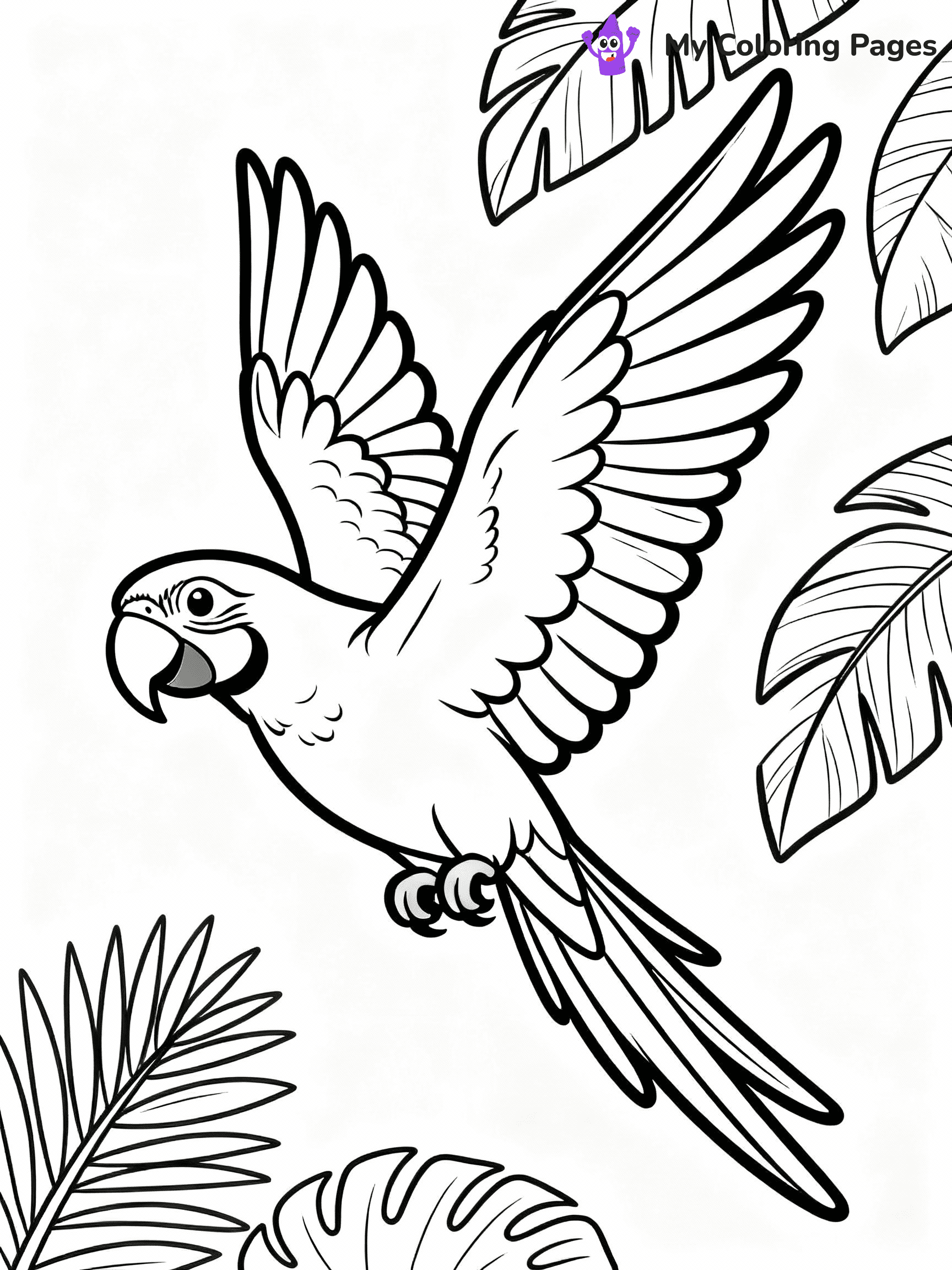 Parrot Coloring Pages - 2