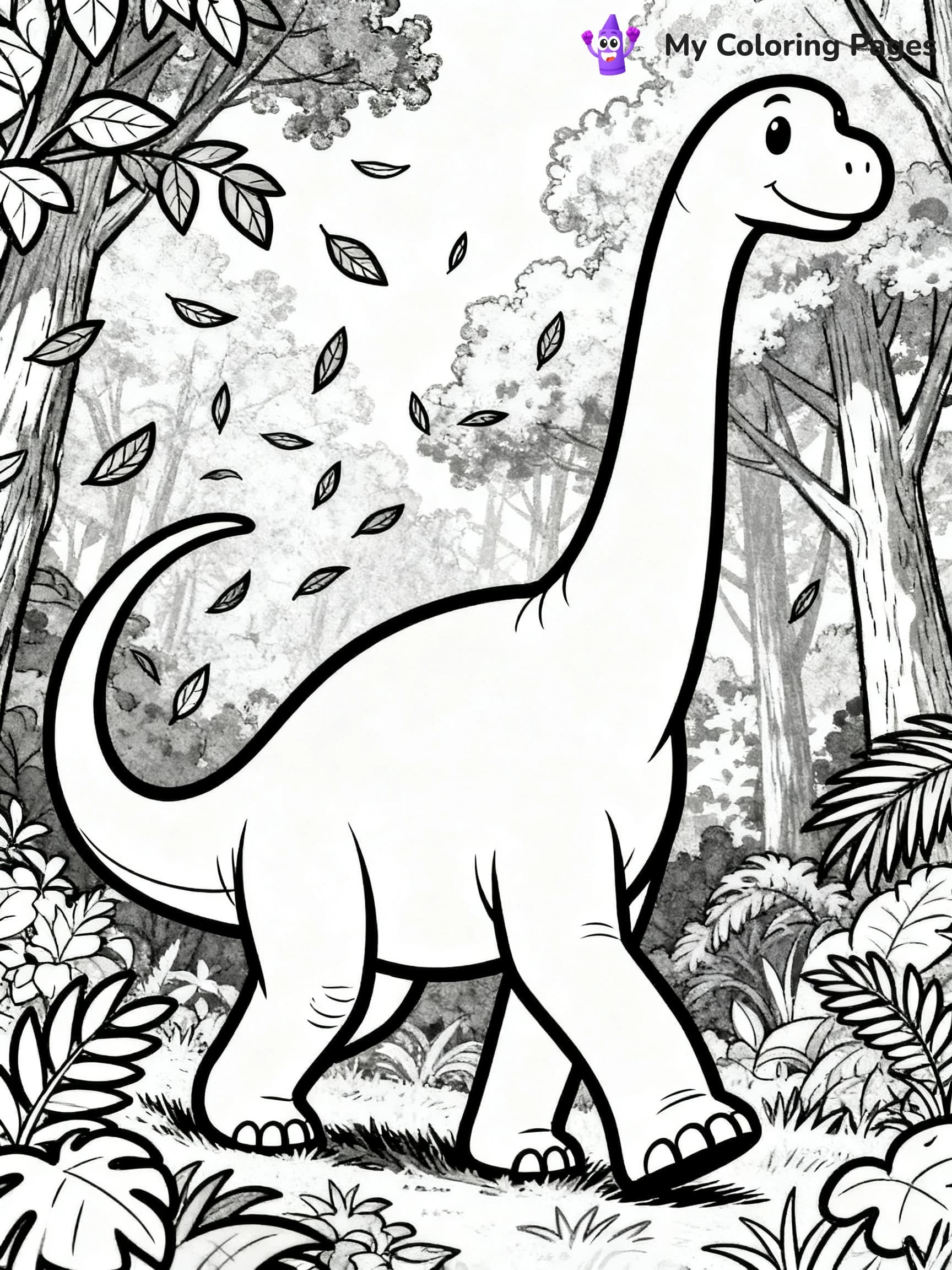 Brontosaurus Coloring Pages - 14