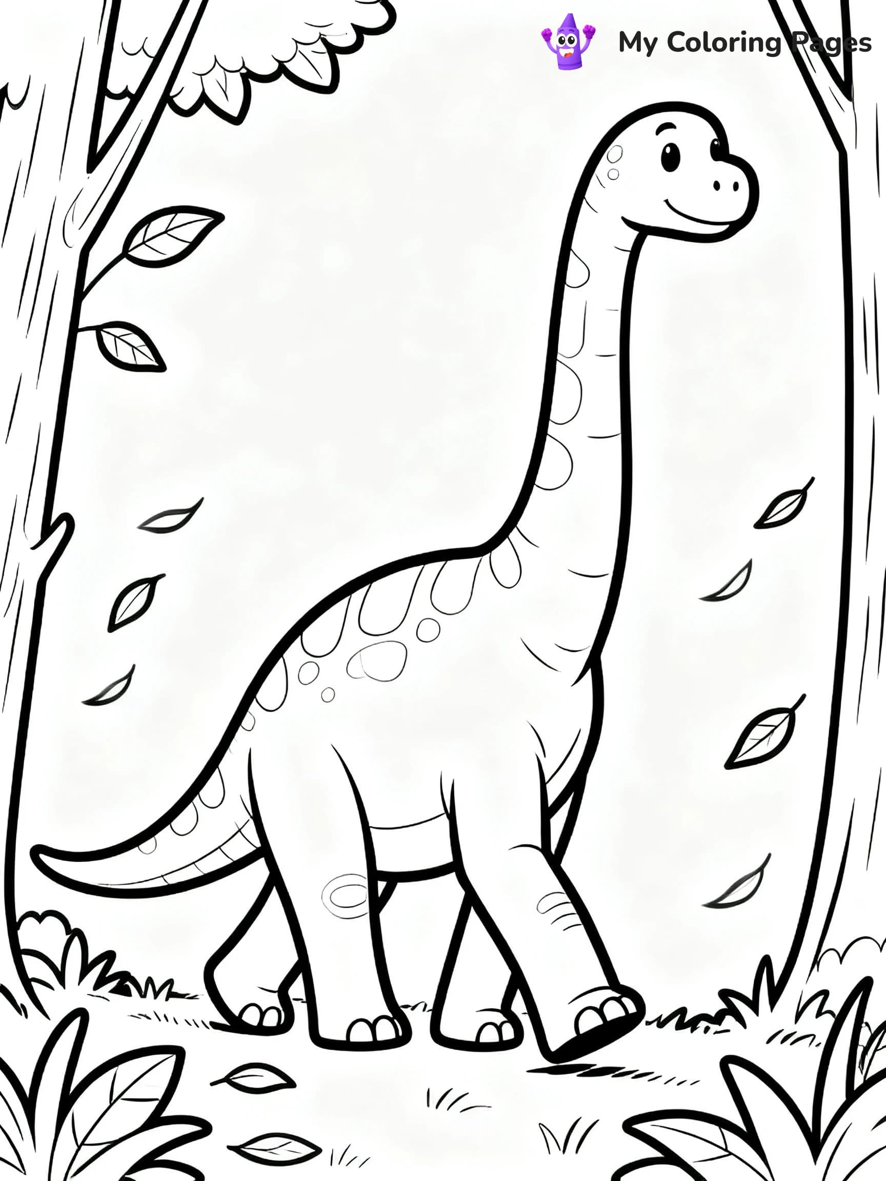 Brontosaurus Coloring Pages - 13