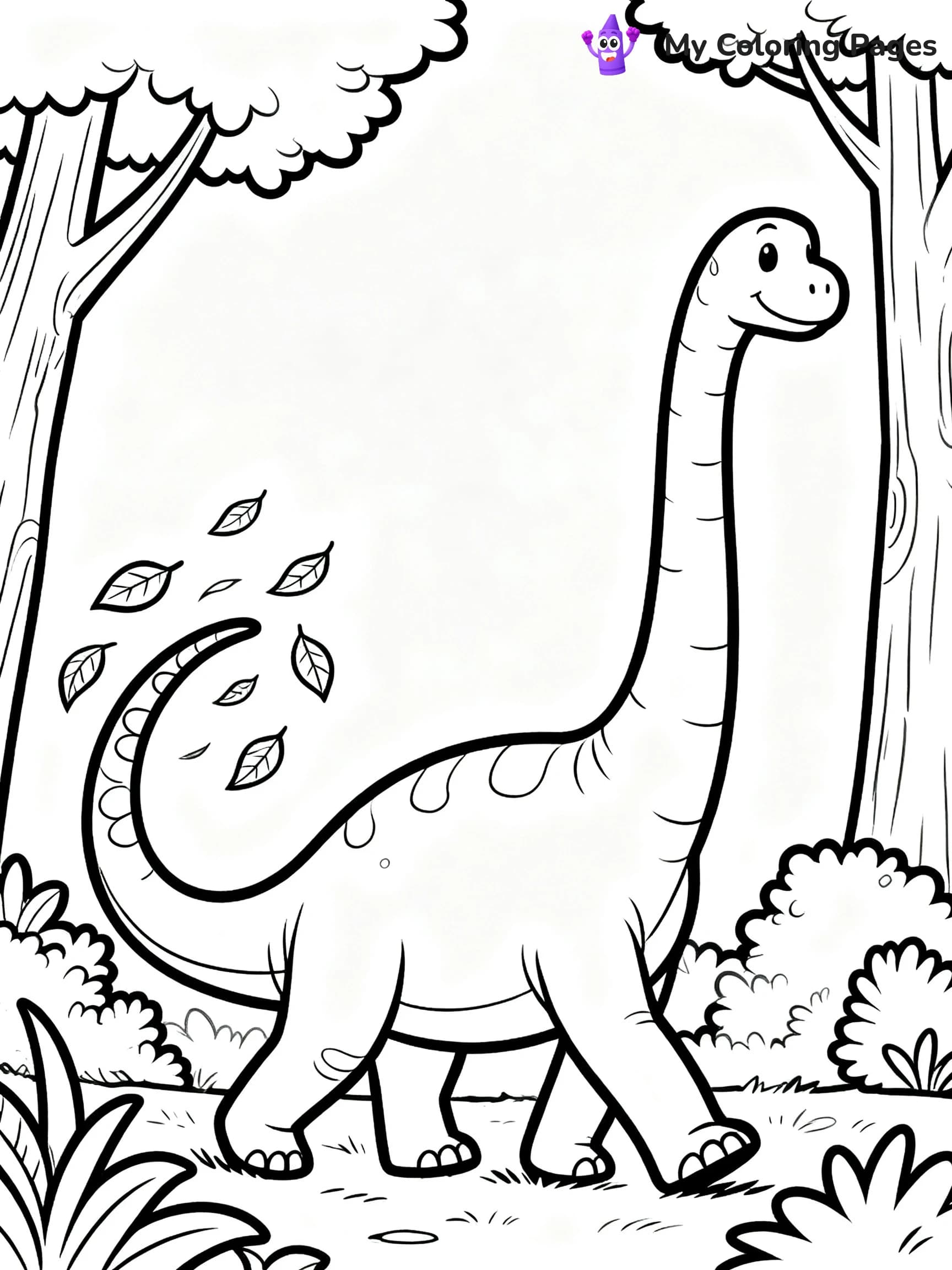 Brontosaurus Coloring Pages - 12