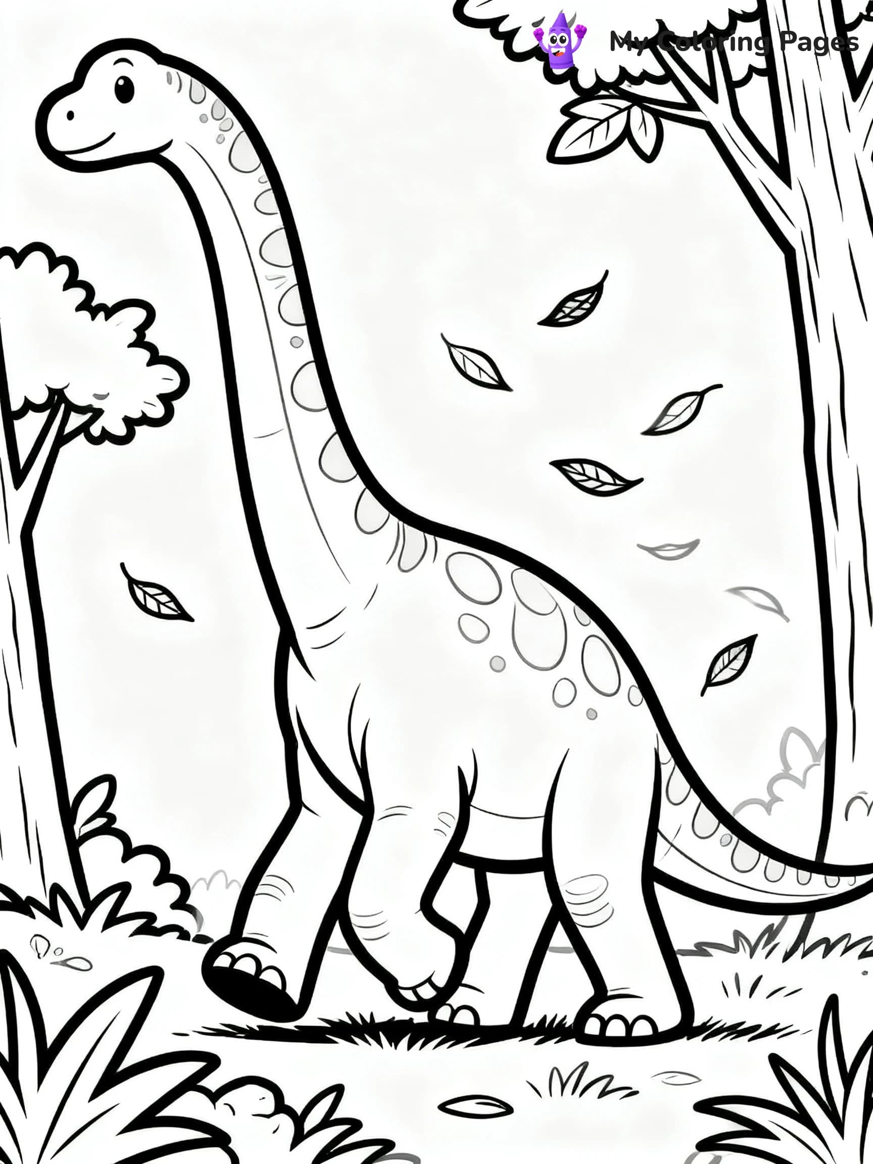 Brontosaurus Coloring Pages - 11