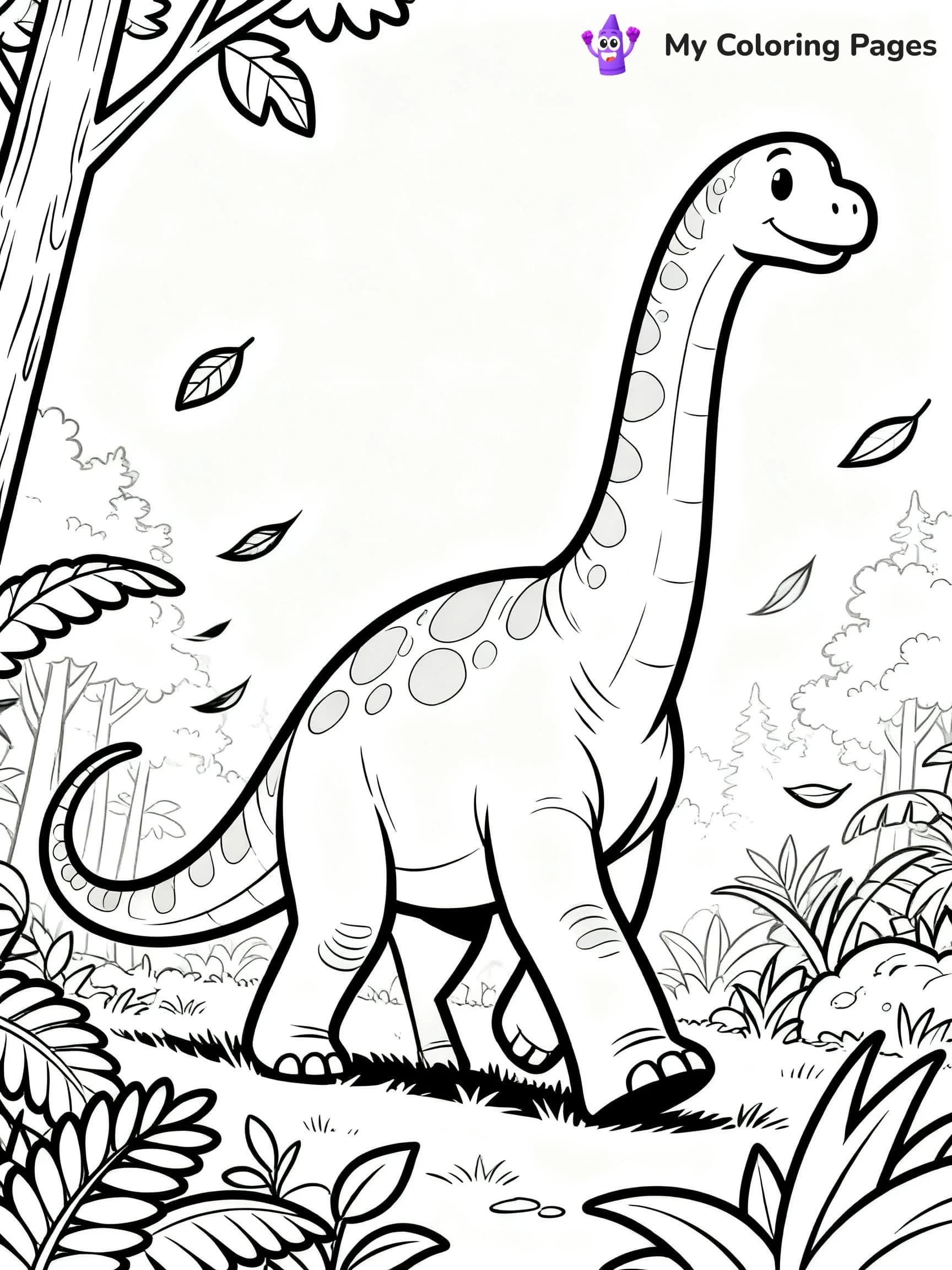 Brontosaurus Coloring Pages - 9
