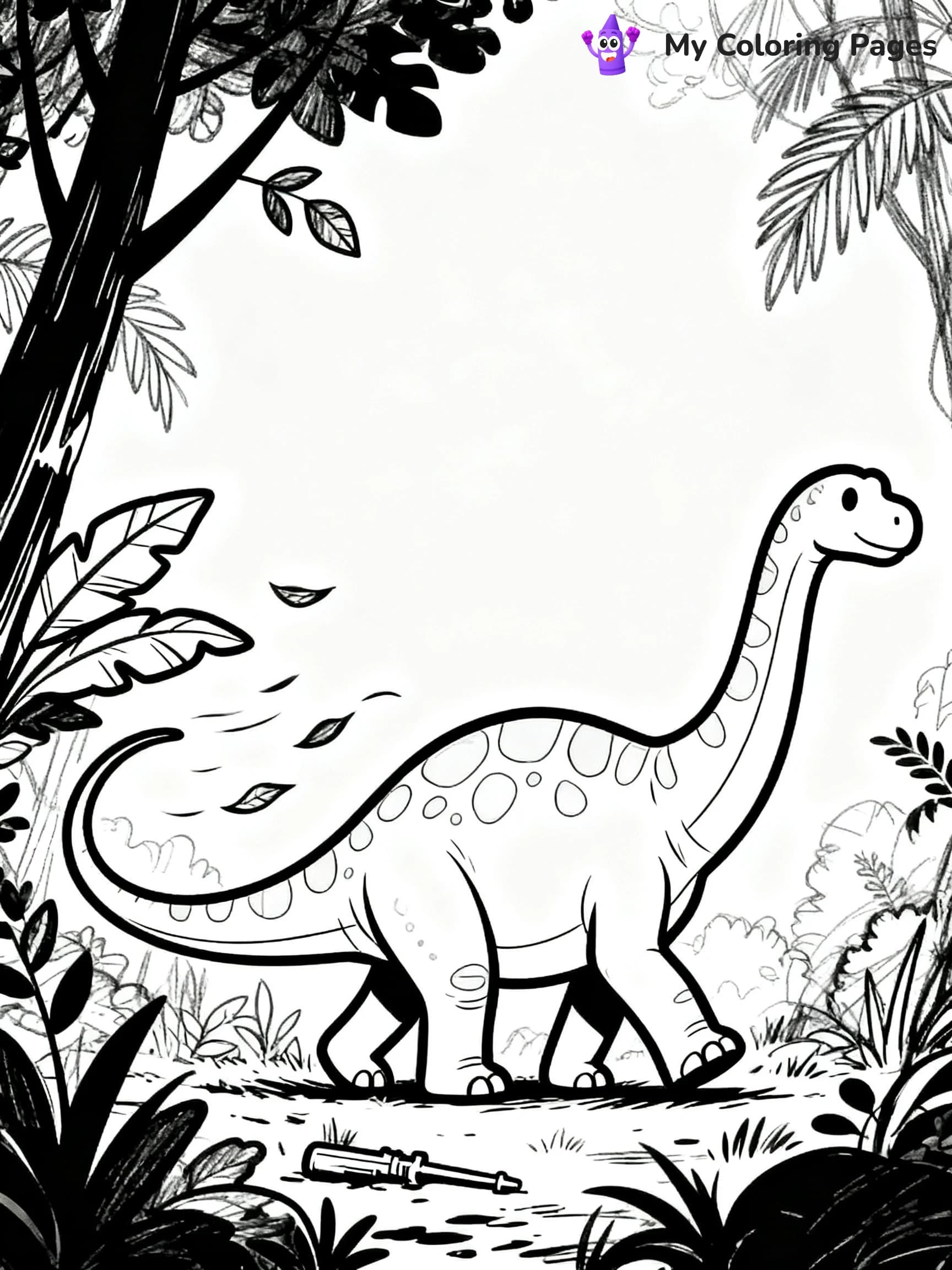 Brontosaurus Coloring Pages - 8