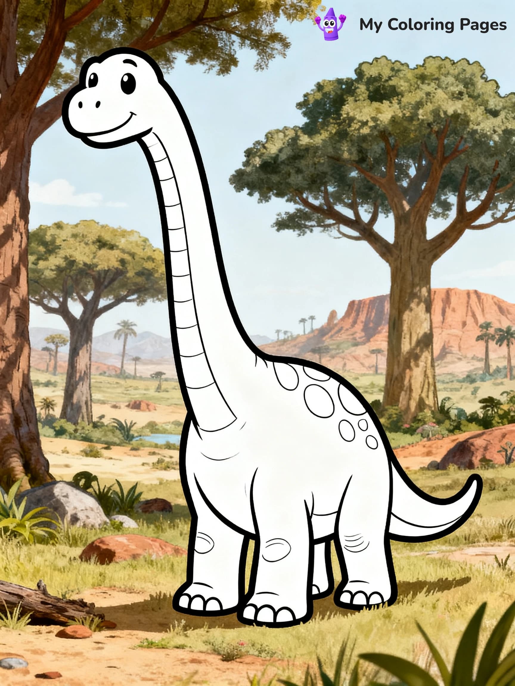Brontosaurus Coloring Pages - 7