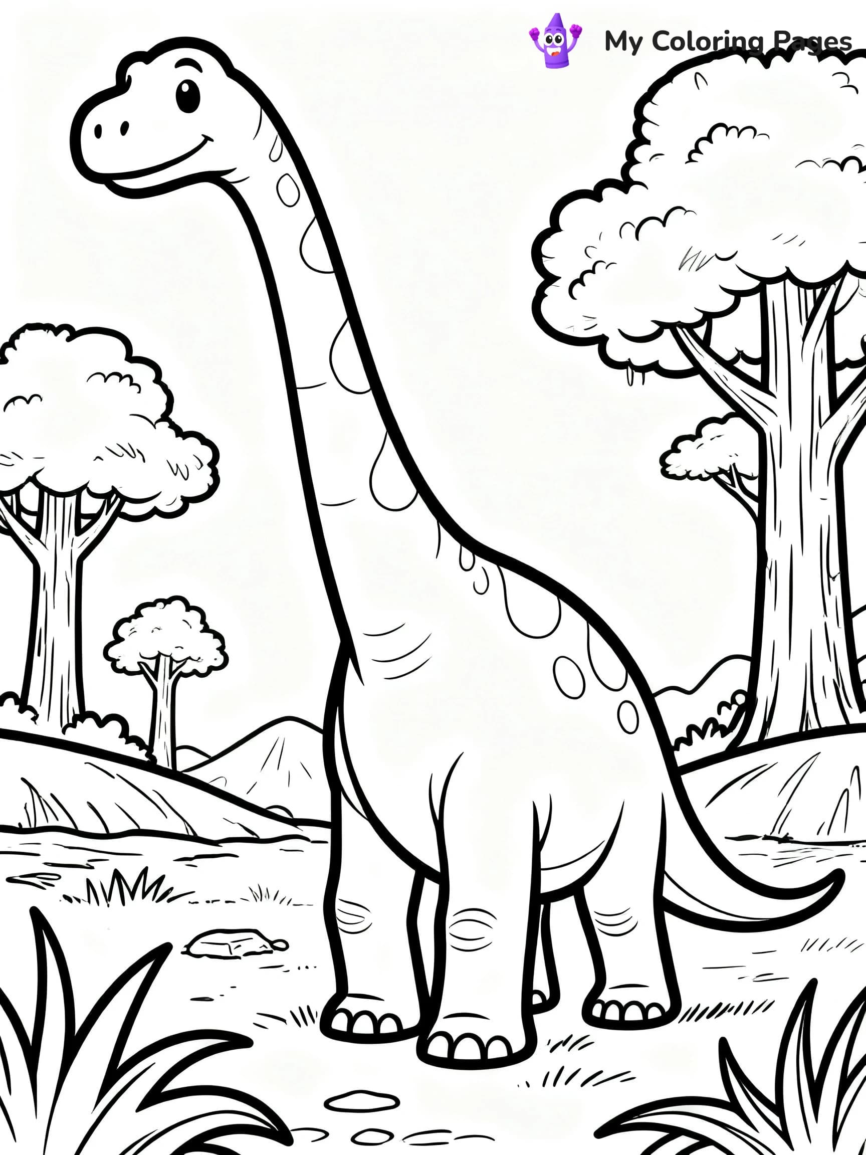 Brontosaurus Coloring Pages - 6