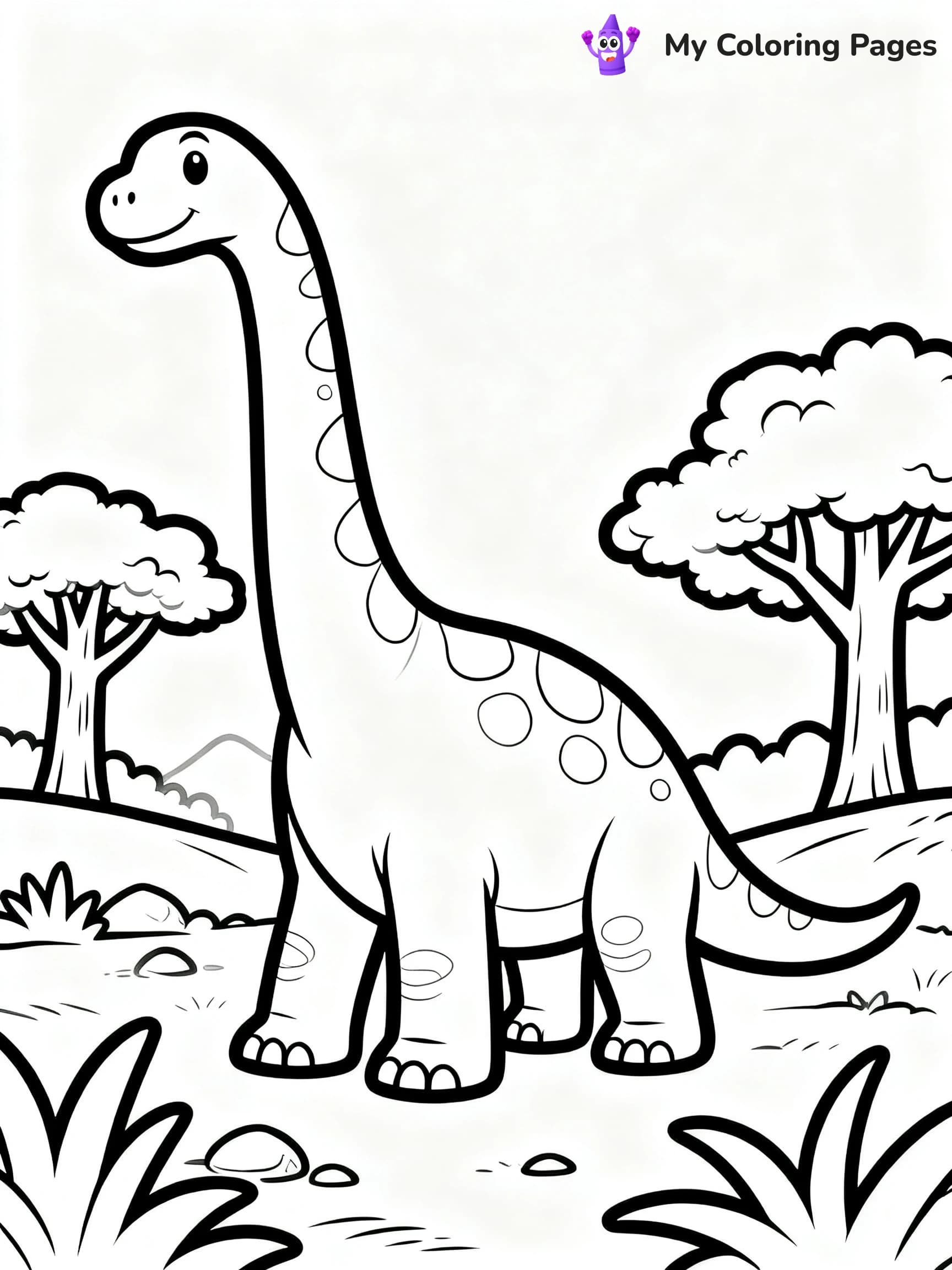 Brontosaurus Coloring Pages - 5