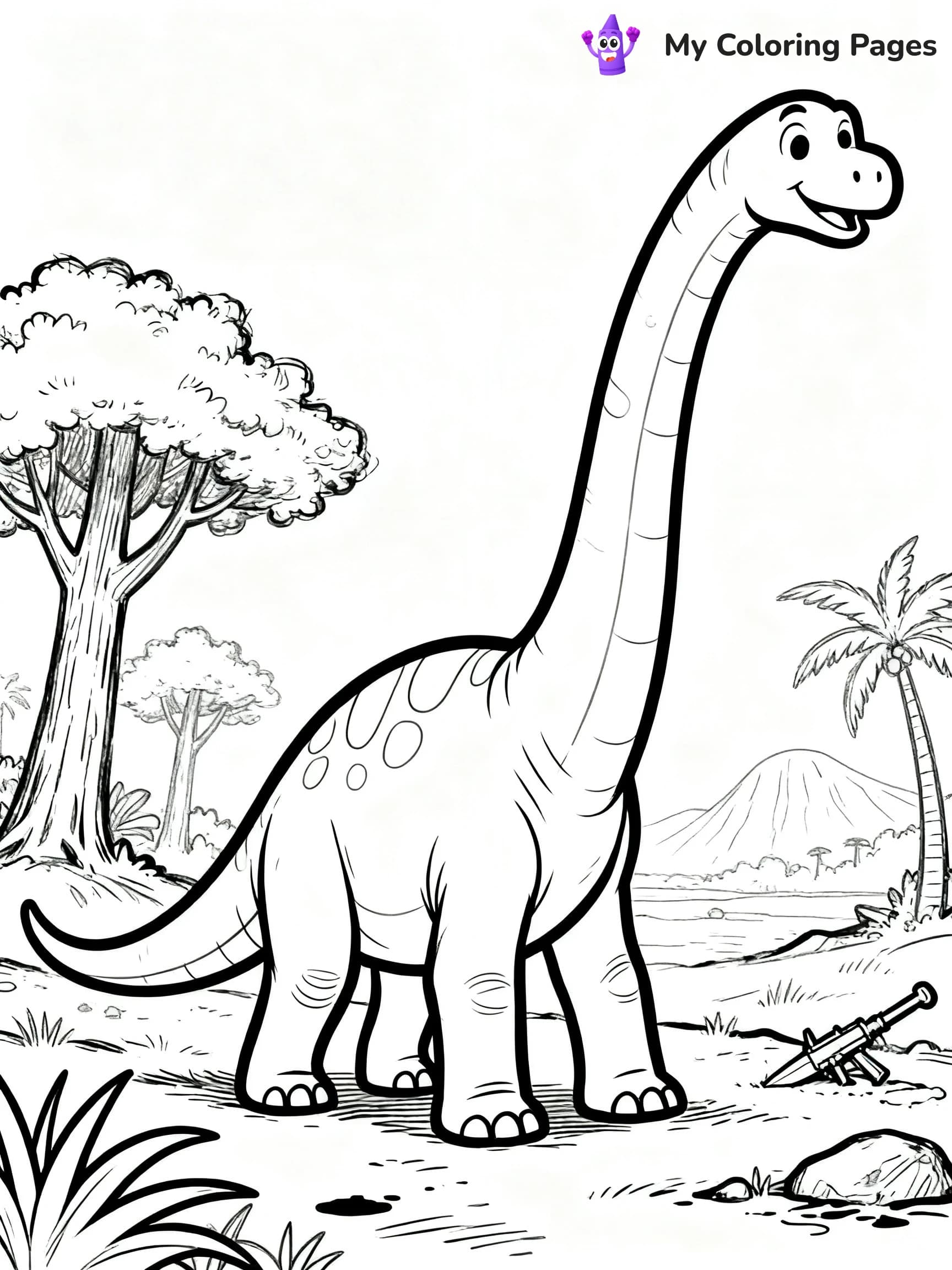Brontosaurus Coloring Pages - 3
