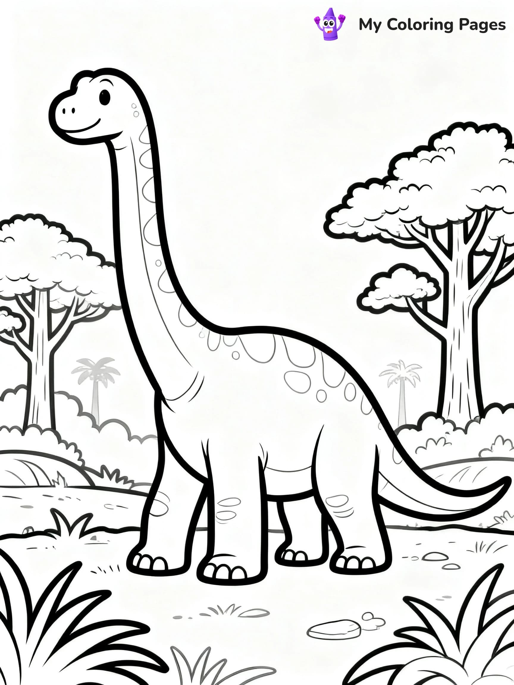 Brontosaurus Coloring Pages - 2