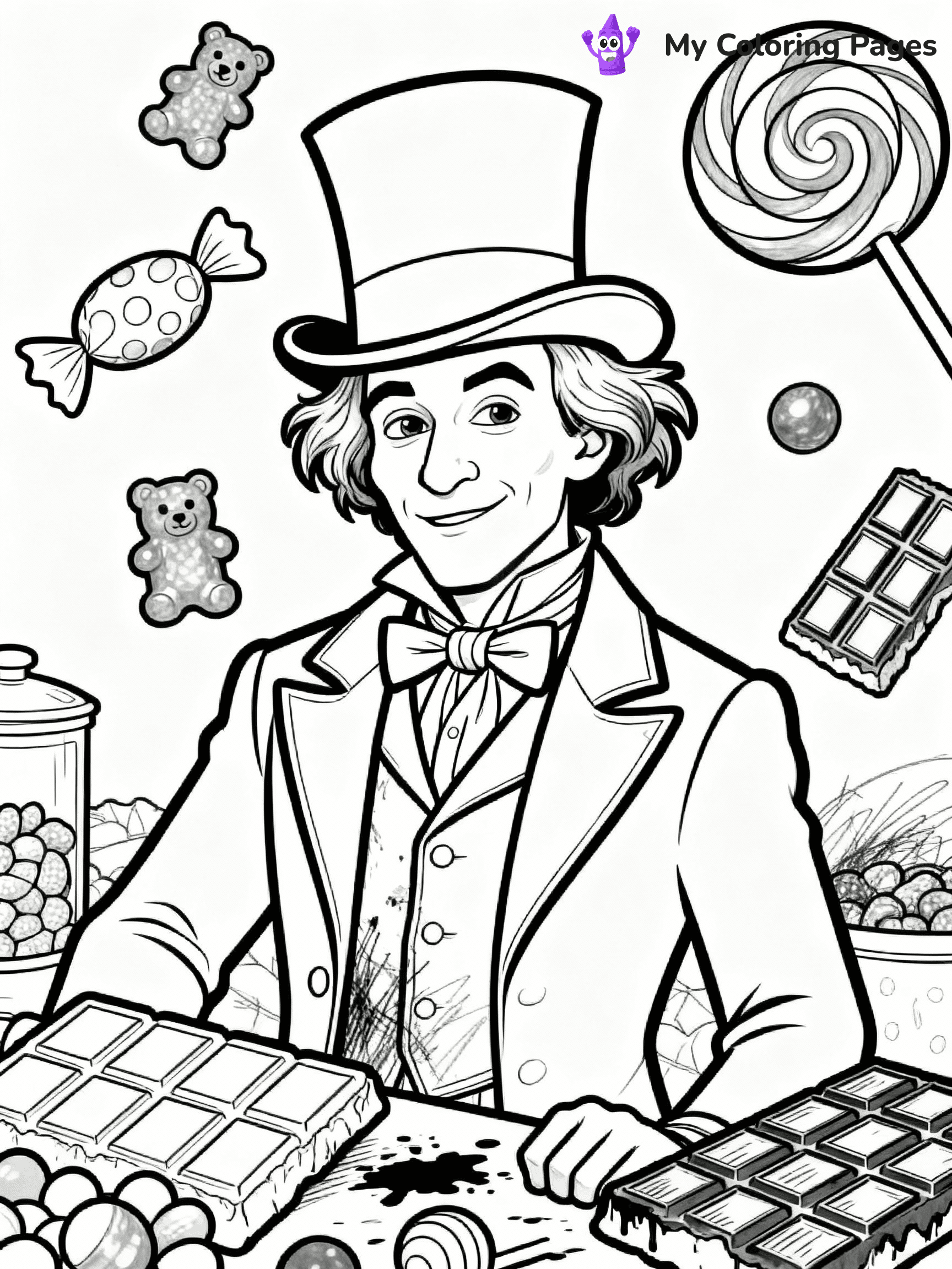 Willy Wonka Coloring Pages - 17