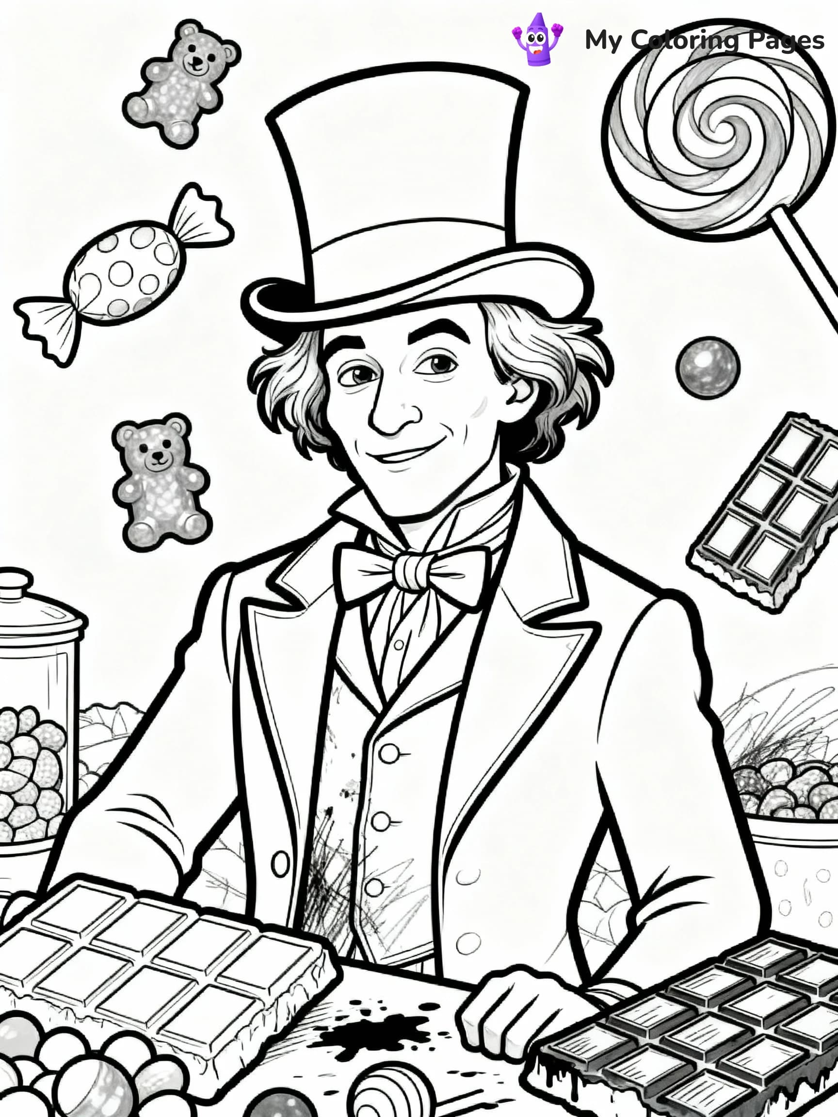 Willy Wonka Coloring Pages - 17