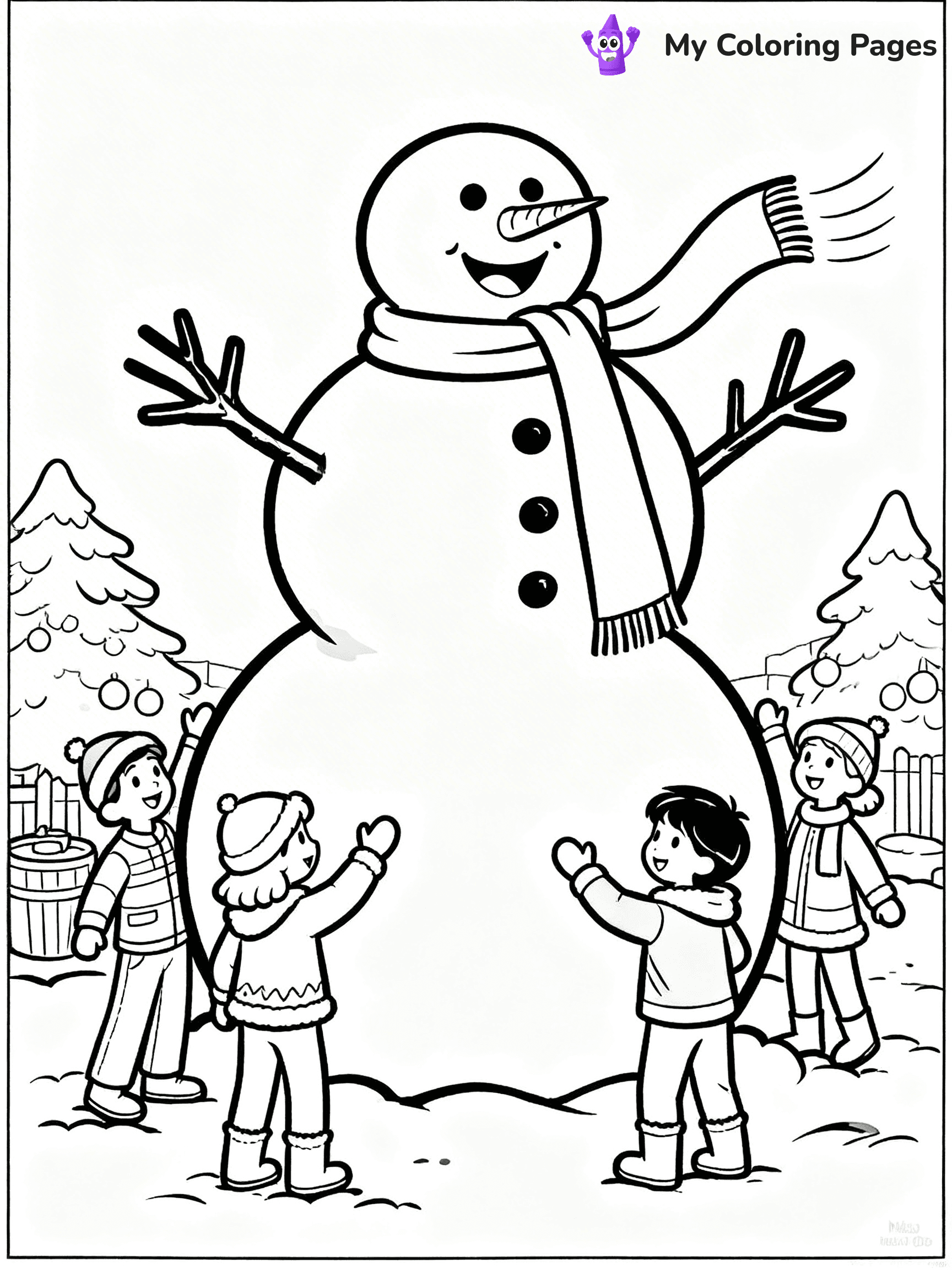 Frosty the Snowman Coloring Pages - 47