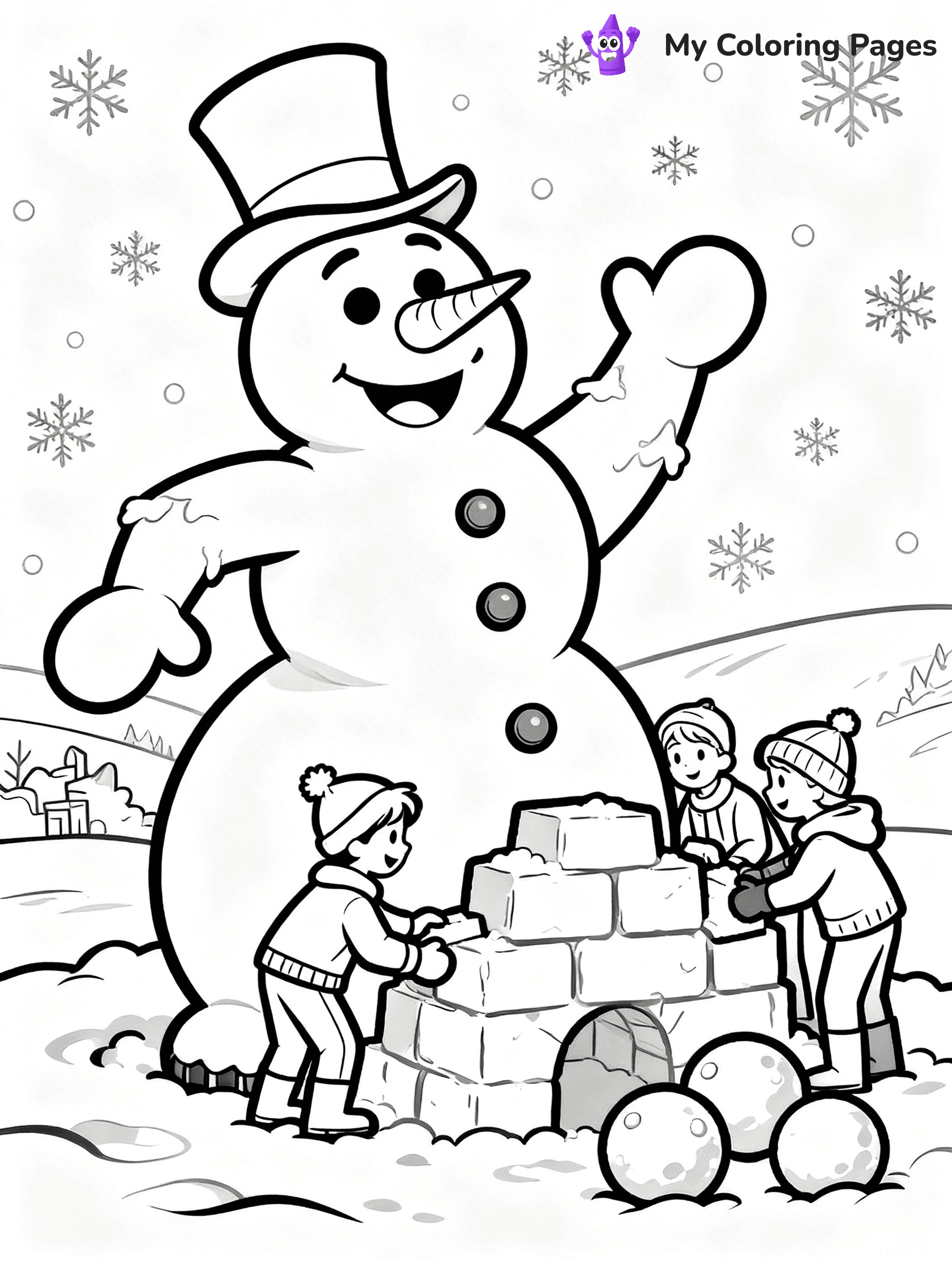 Frosty the Snowman Coloring Pages - 36