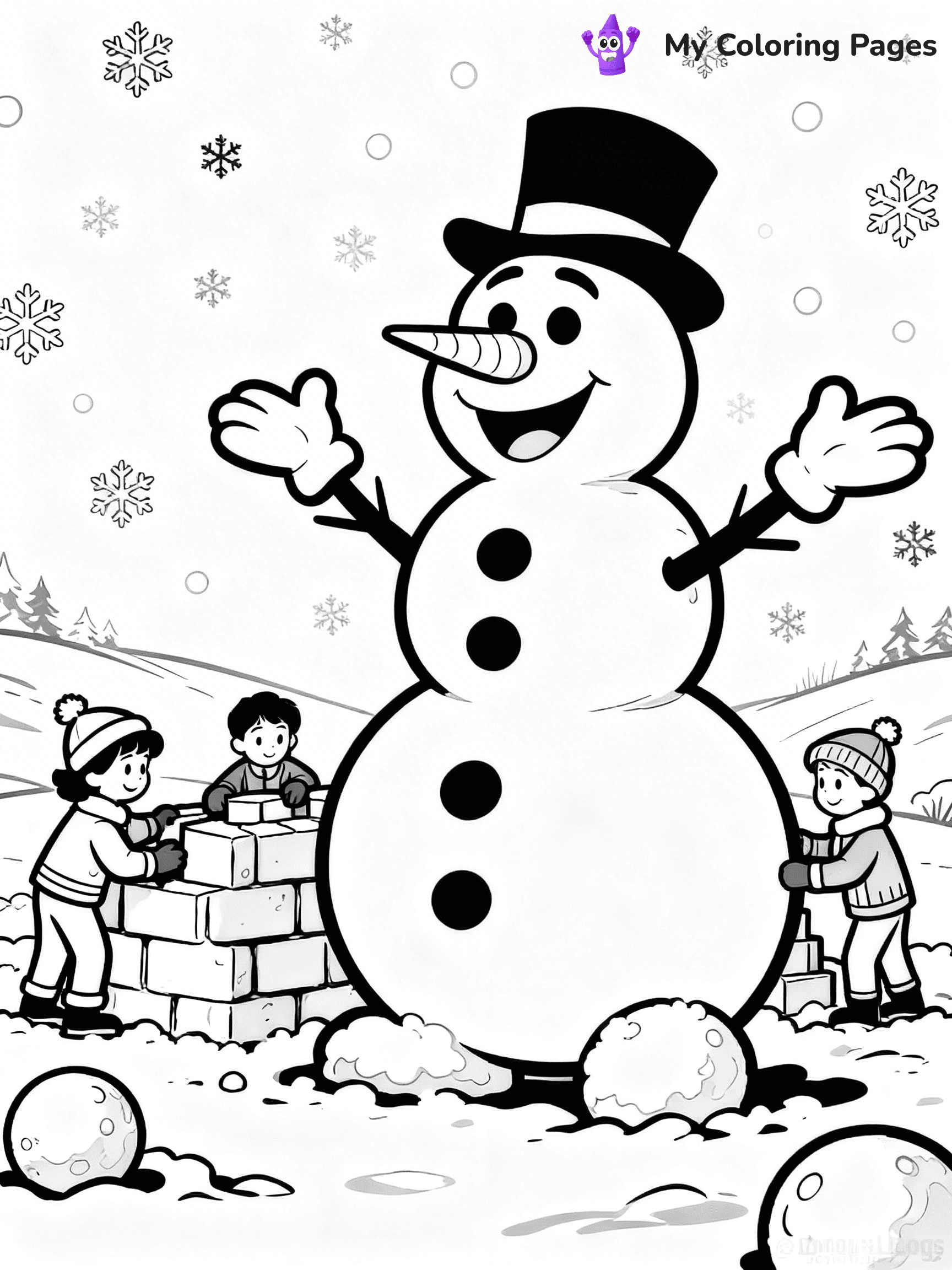 Frosty the Snowman Coloring Pages - 33