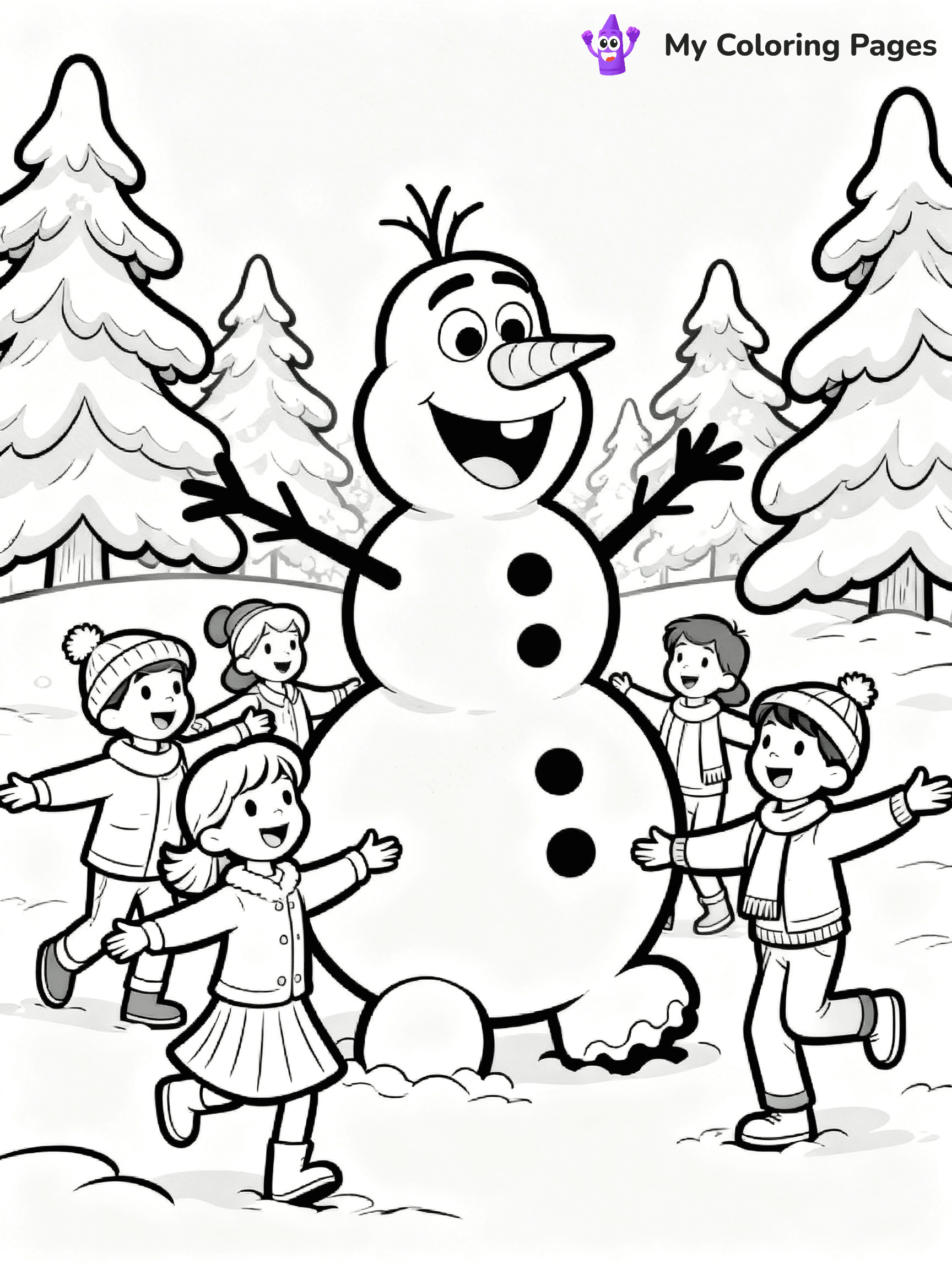 Frosty the Snowman Coloring Pages - 30