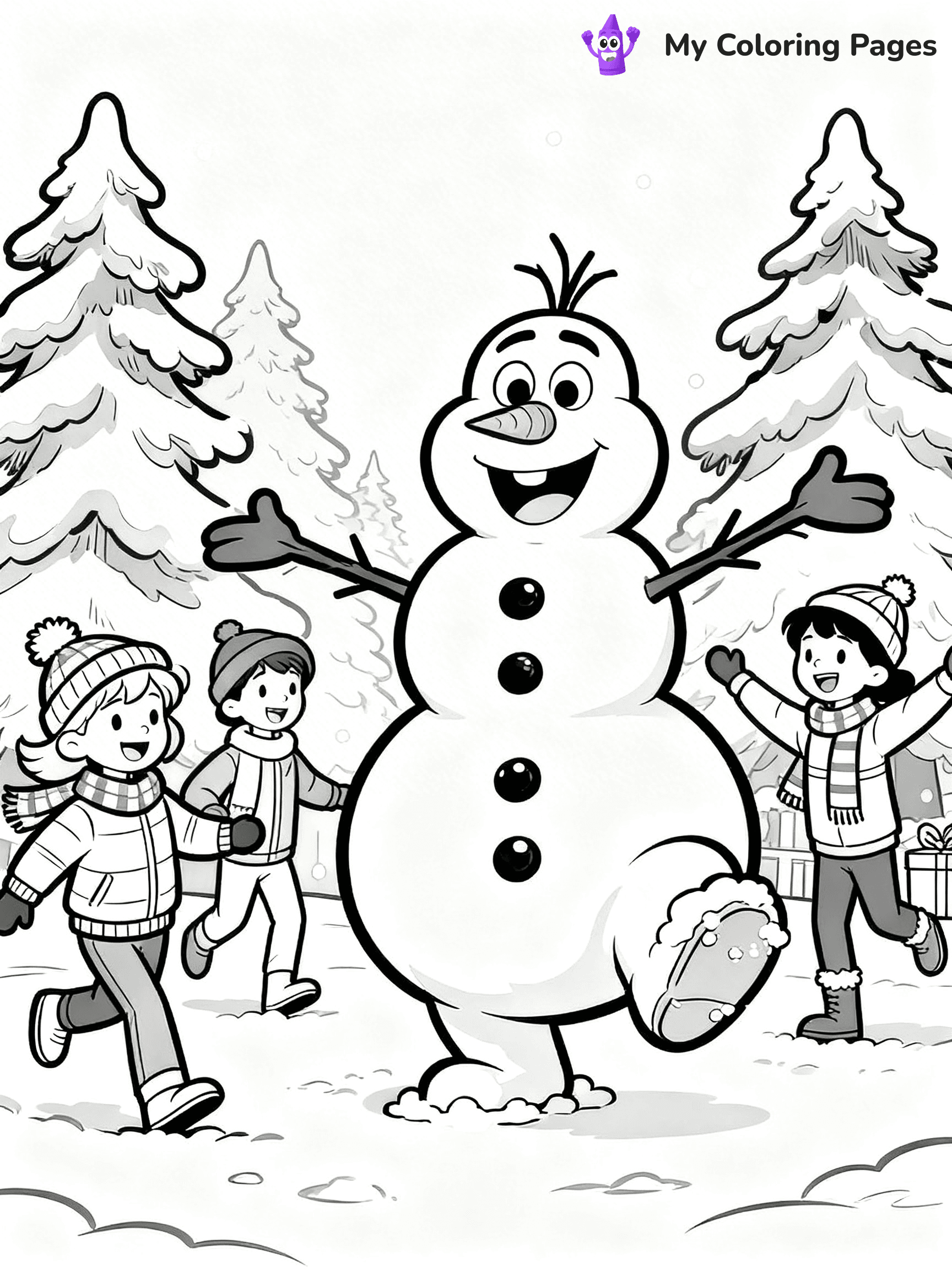 Frosty the Snowman Coloring Pages - 27