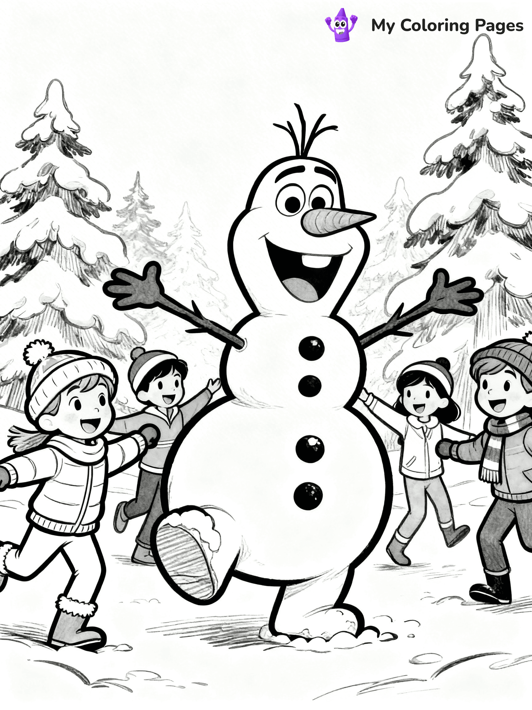 Frosty the Snowman Coloring Pages - 26