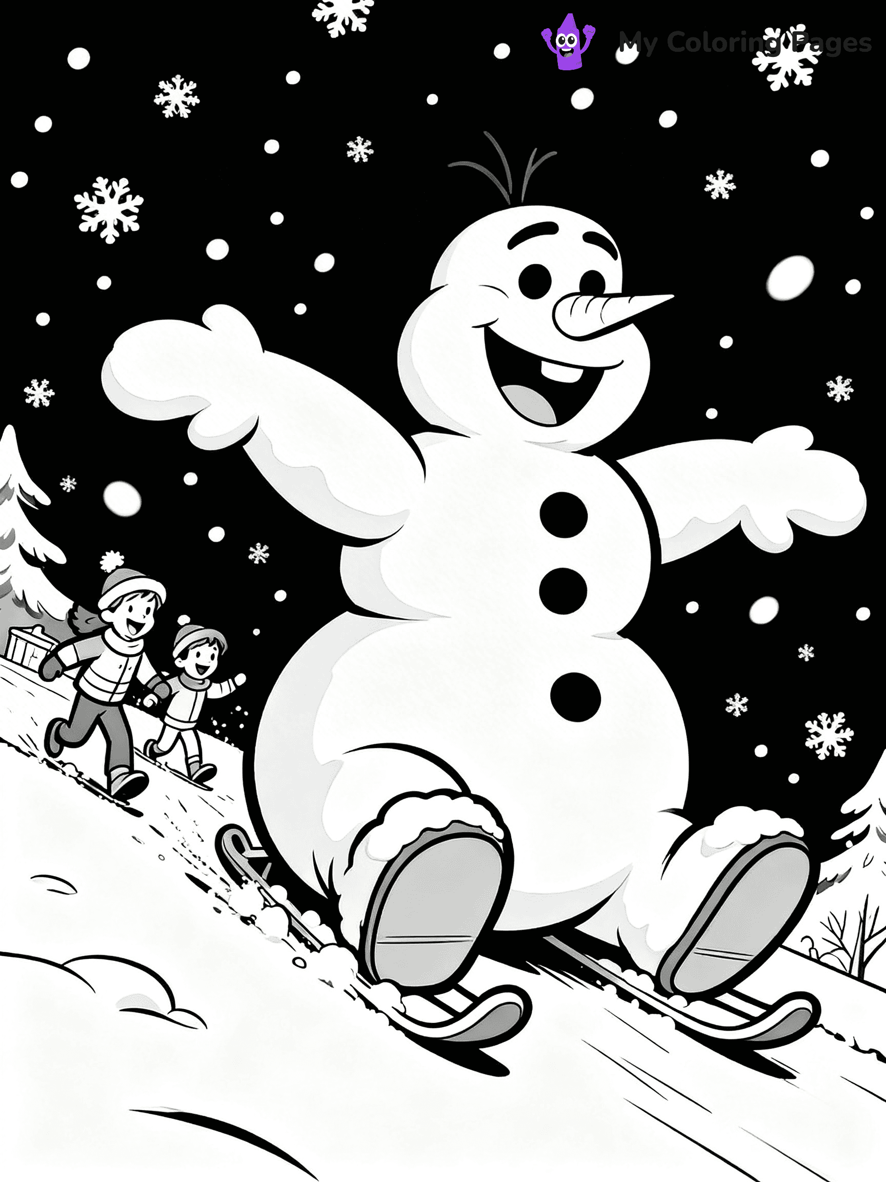 Frosty the Snowman Coloring Pages - 16