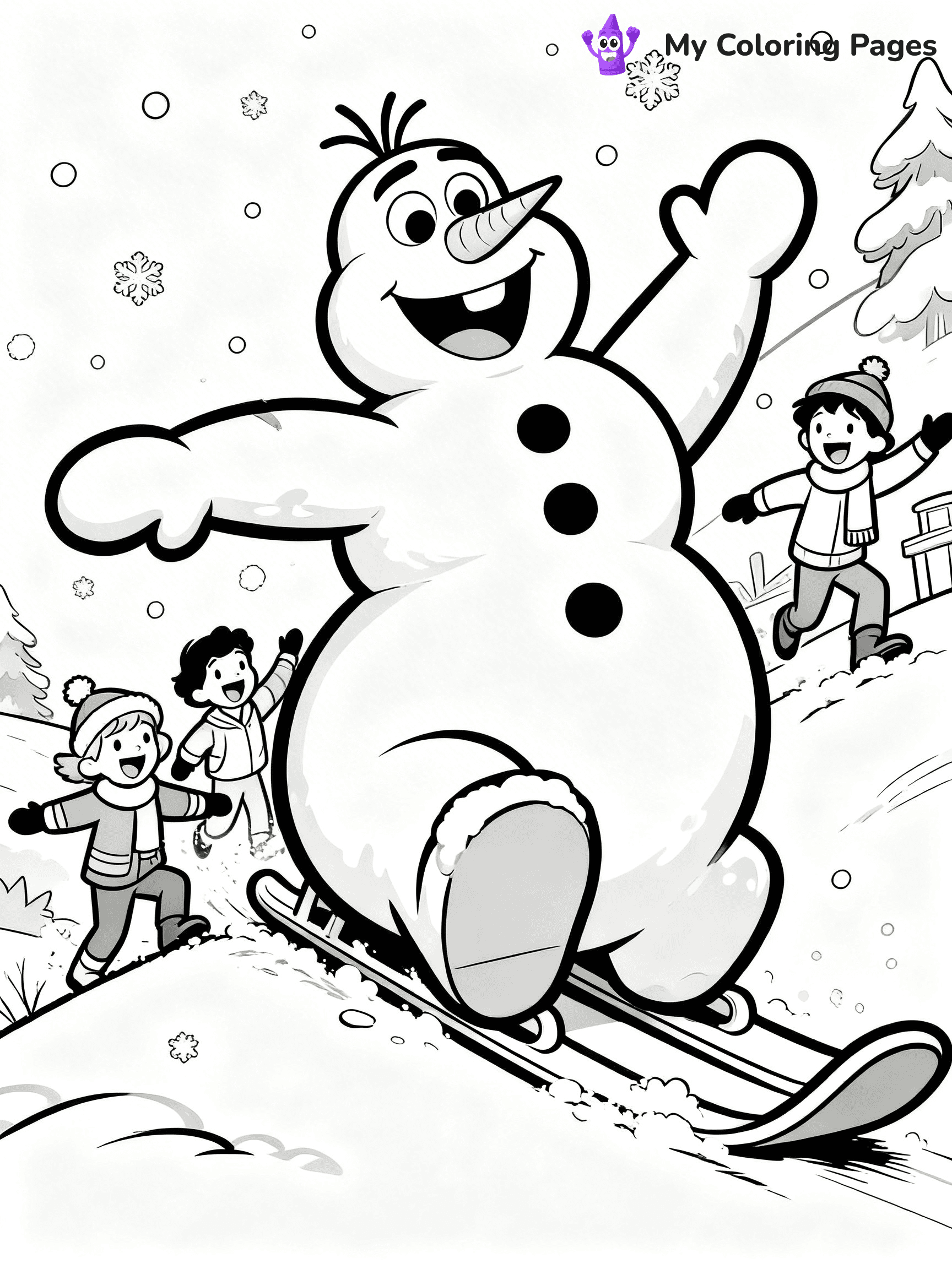 Frosty the Snowman Coloring Pages - 14