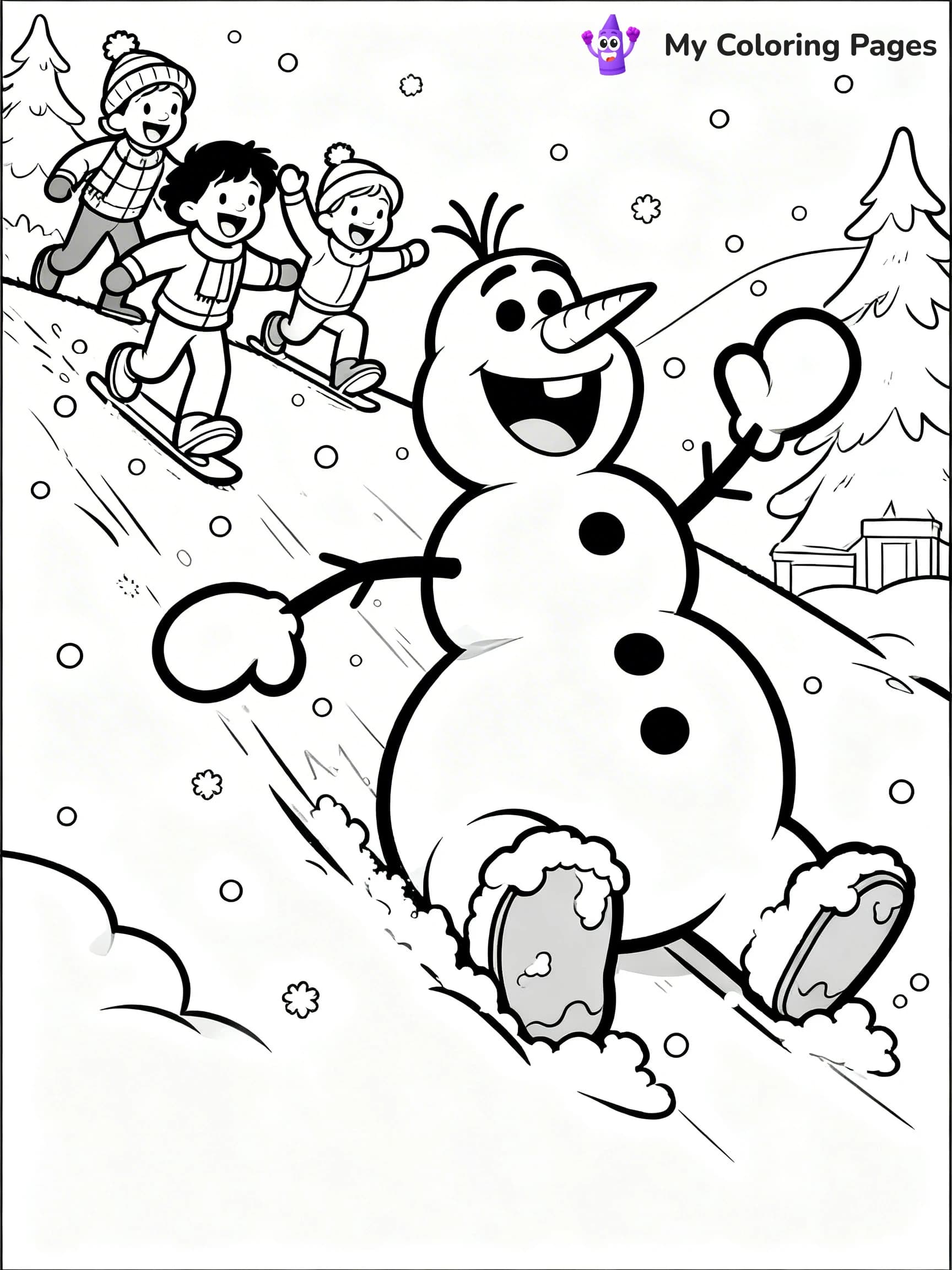 Frosty the Snowman Coloring Pages - 13