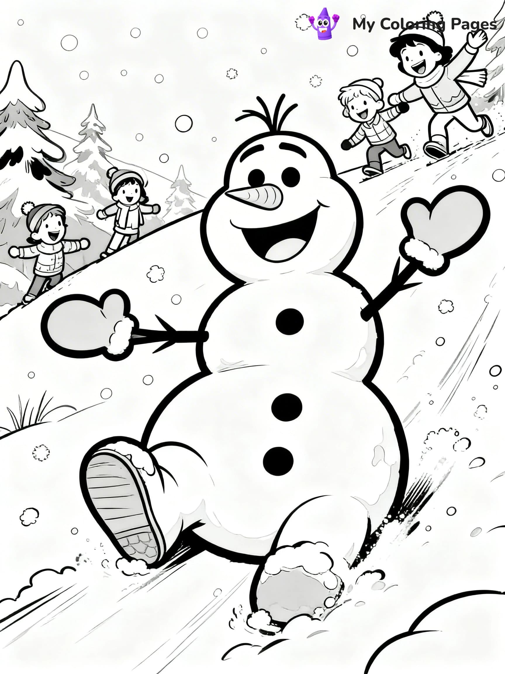 Frosty the Snowman Coloring Pages - 12