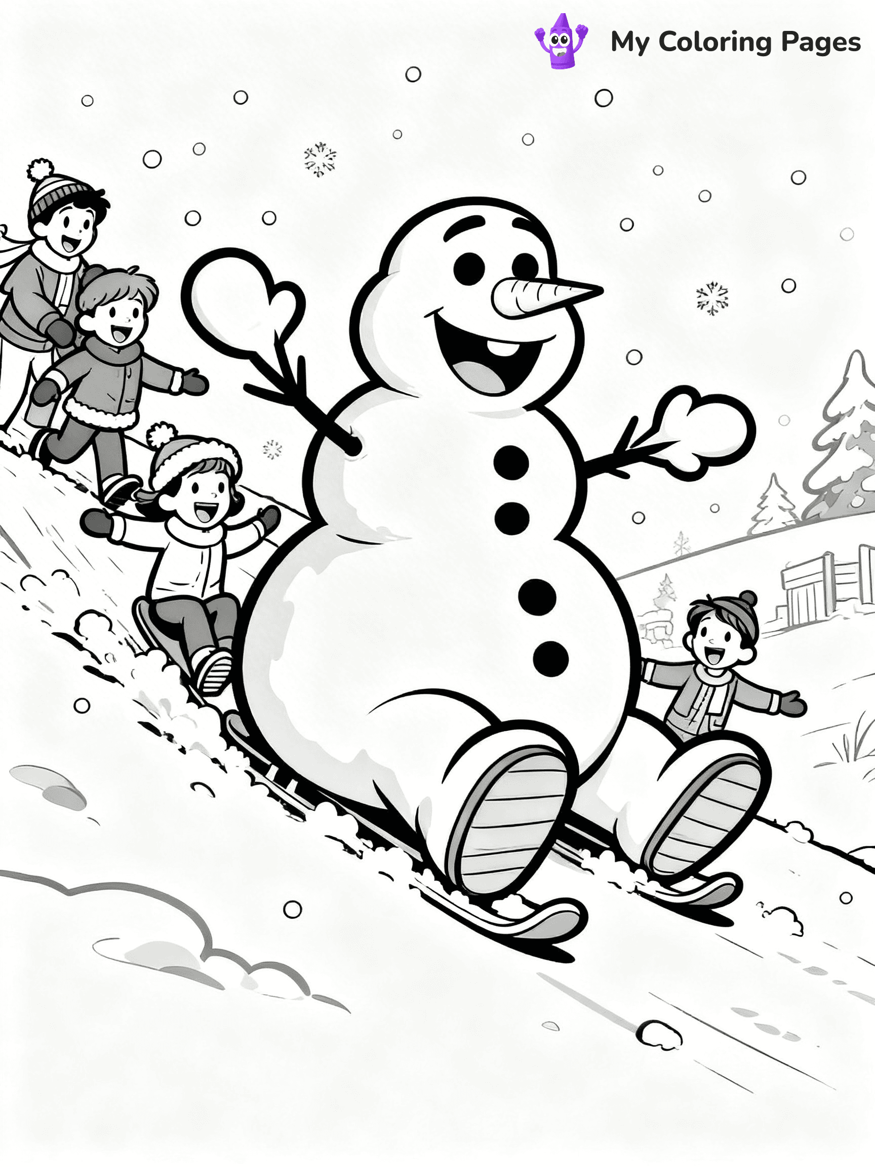 Frosty the Snowman Coloring Pages - 10
