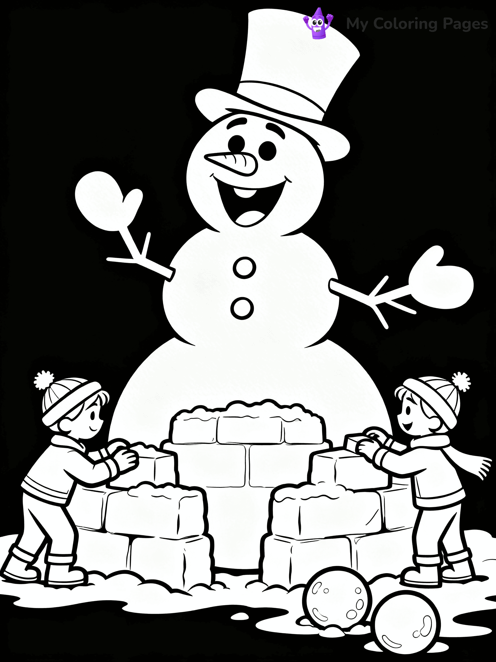 Frosty the Snowman Coloring Pages - 3