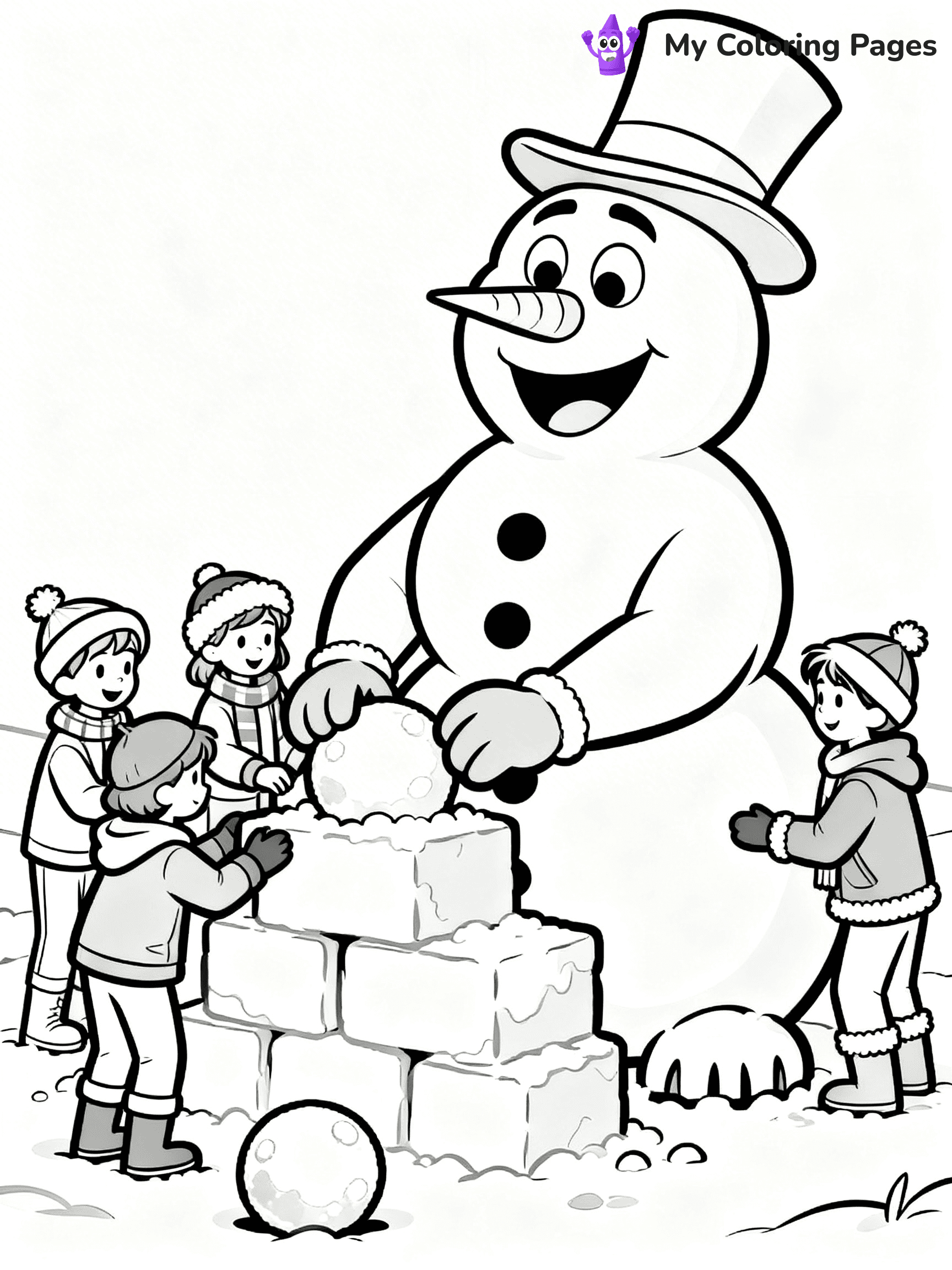 Frosty the Snowman Coloring Pages - 2