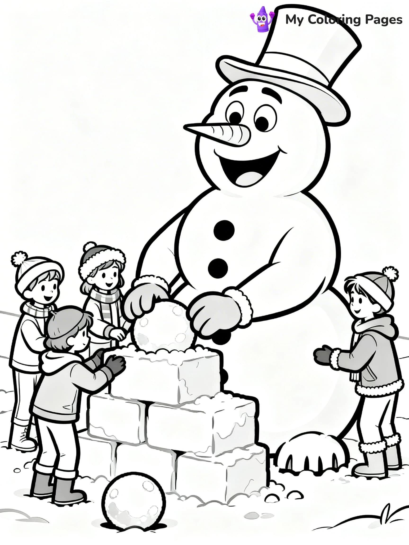 Frosty the Snowman Coloring Pages - 2