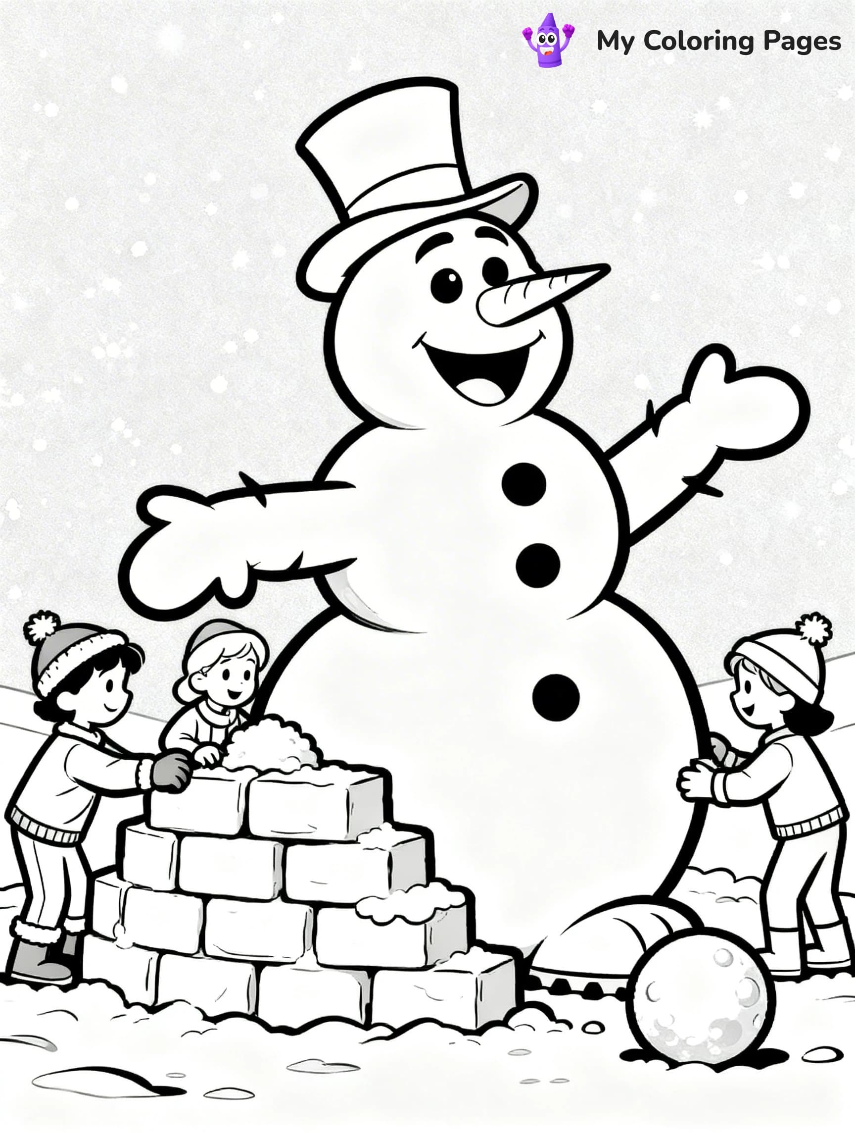 Frosty the Snowman Coloring Pages - 1