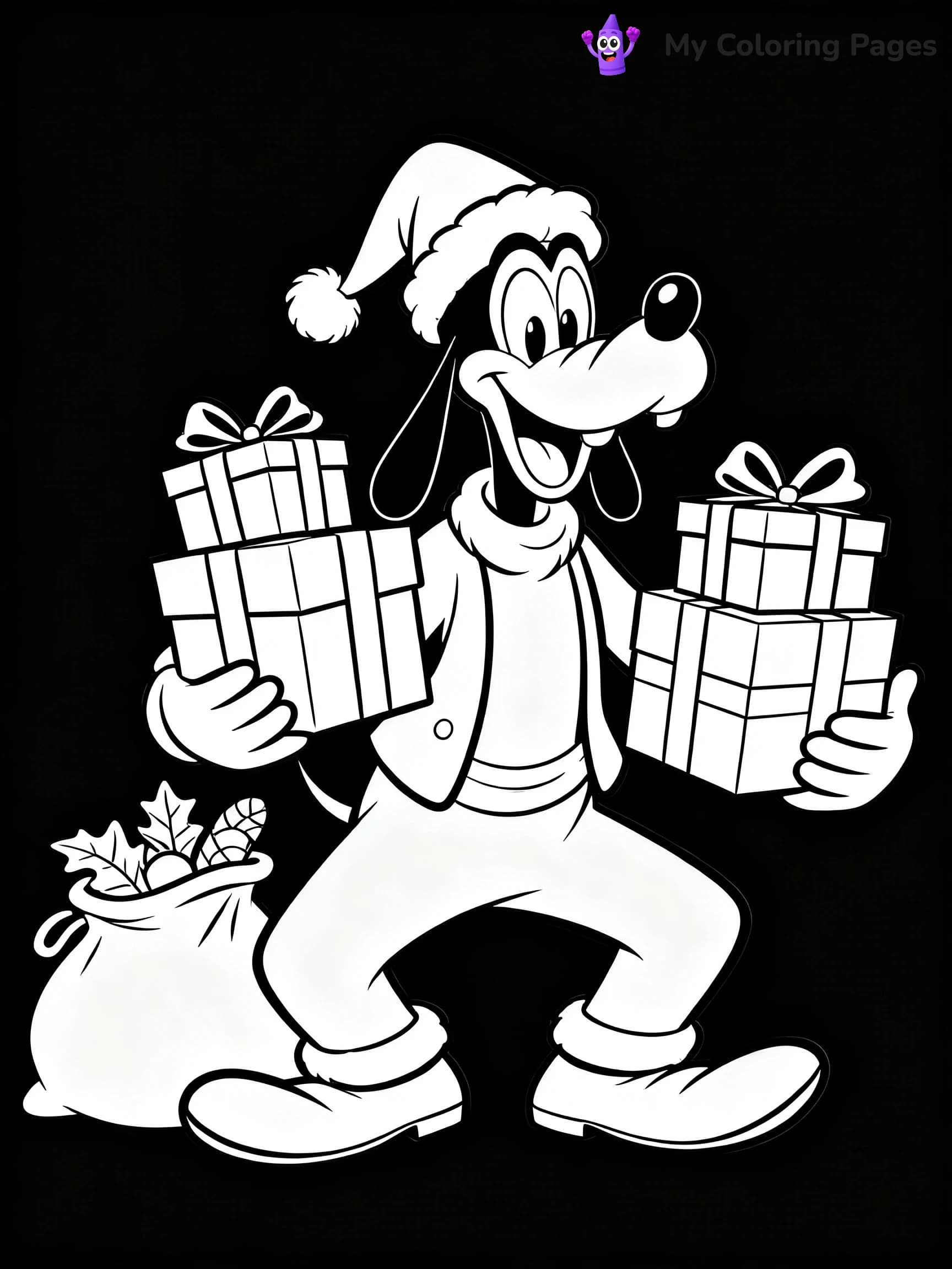 Goofy Coloring Pages - 1