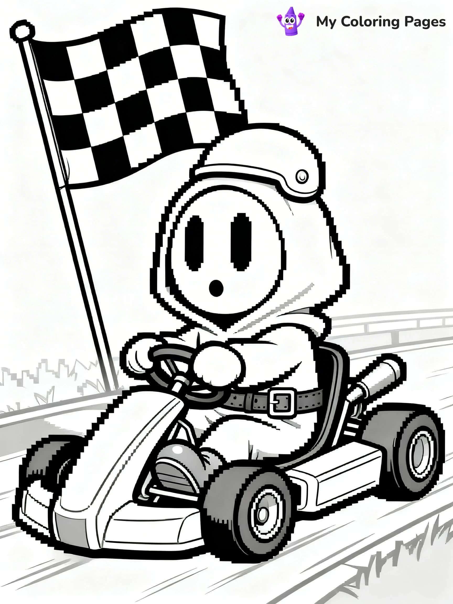 Shy Guy Coloring Pages - 23