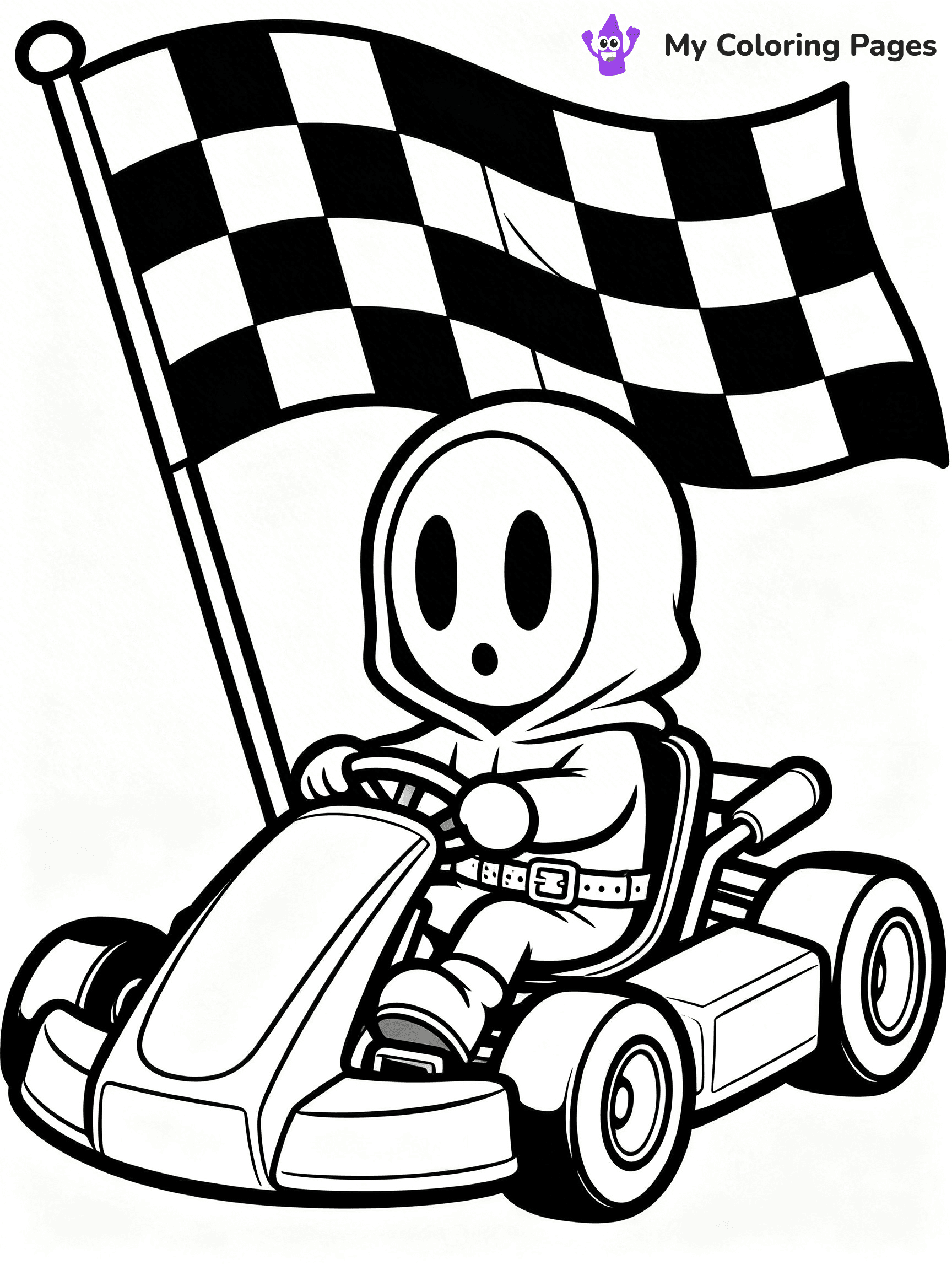 Shy Guy Coloring Pages - 22