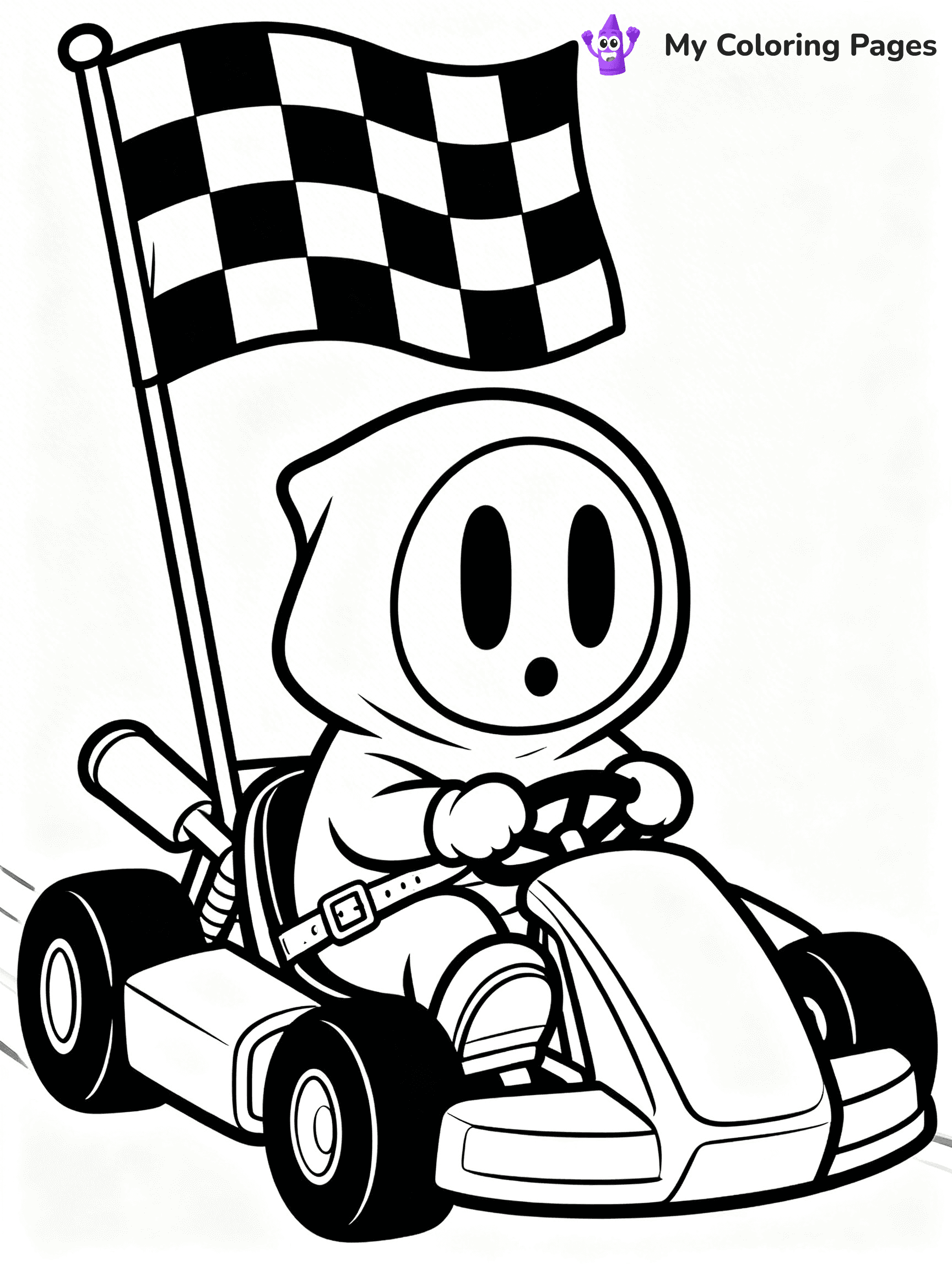 Shy Guy Coloring Pages - 19