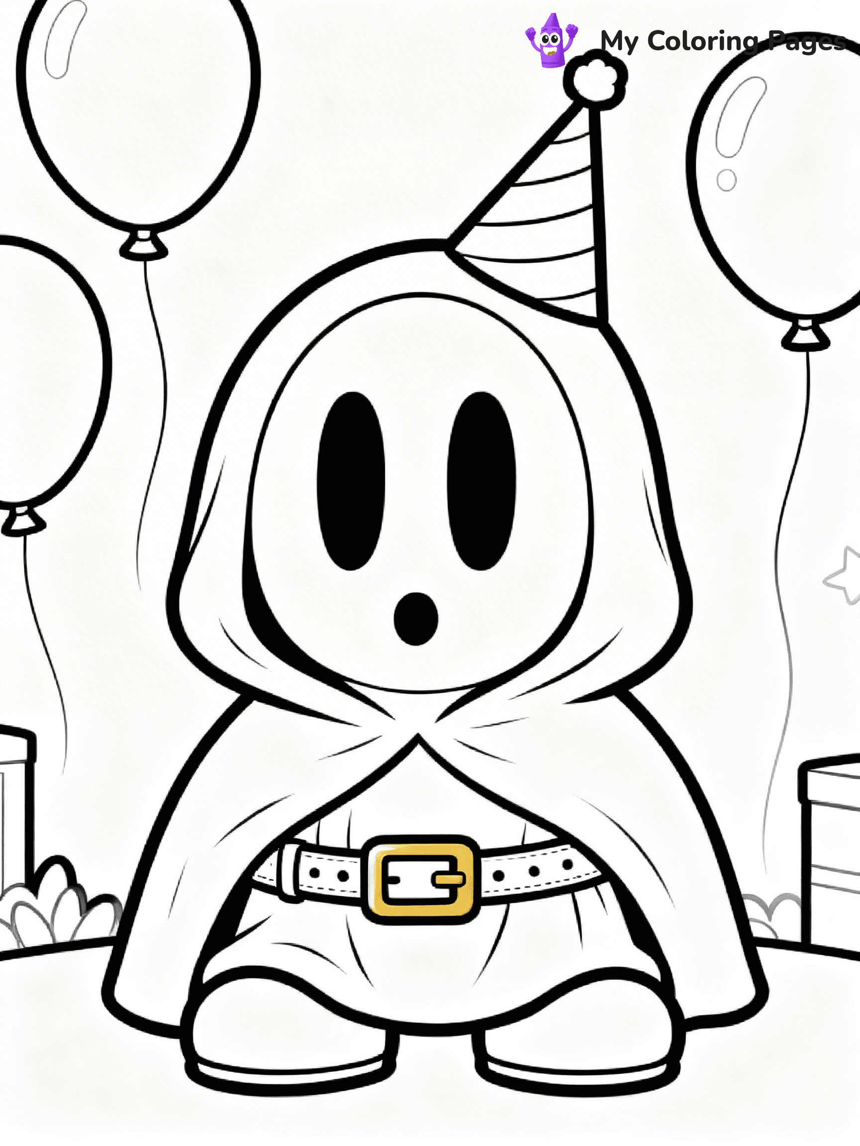 Shy Guy Coloring Pages - 17