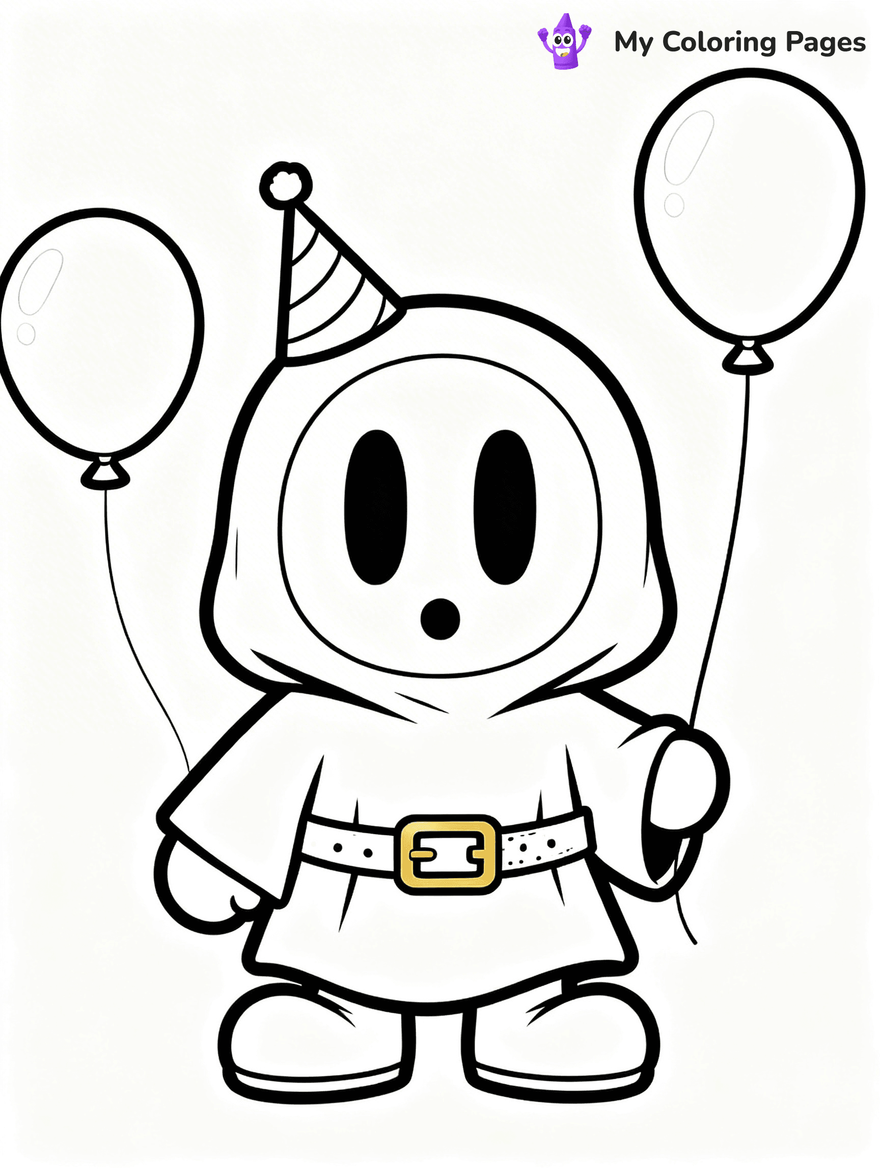 Shy Guy Coloring Pages - 15
