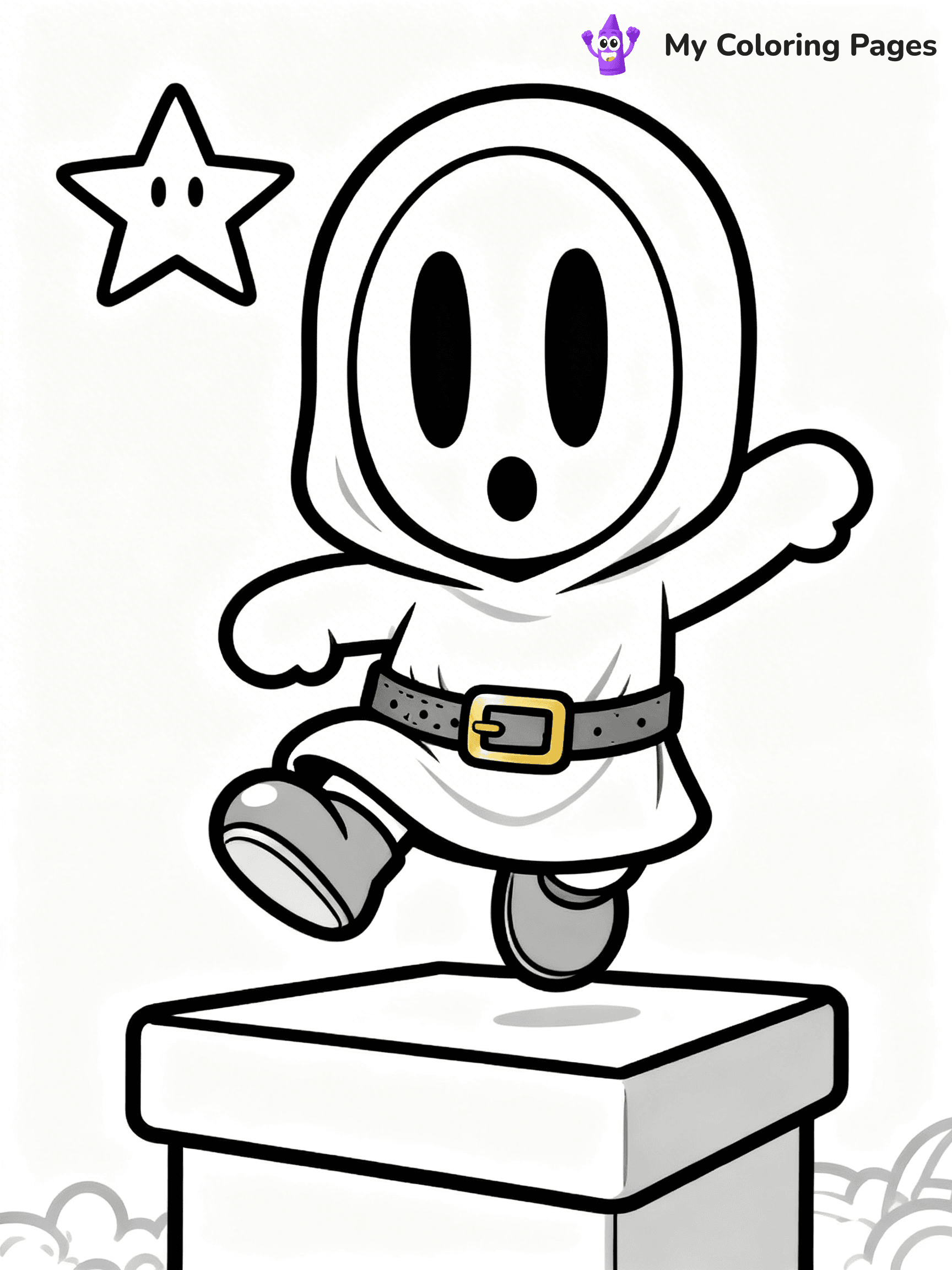 Shy Guy Coloring Pages - 13