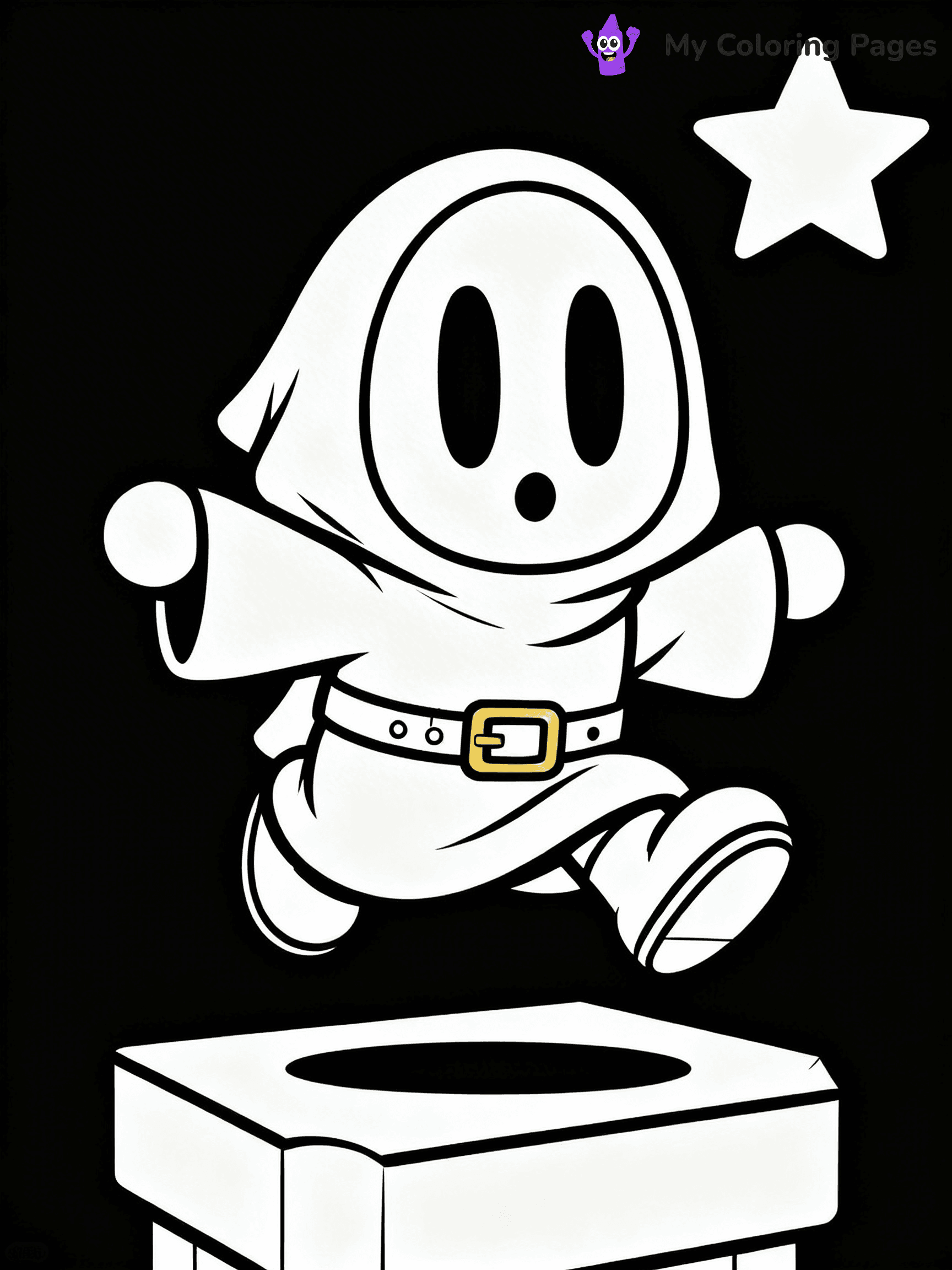Shy Guy Coloring Pages - 12