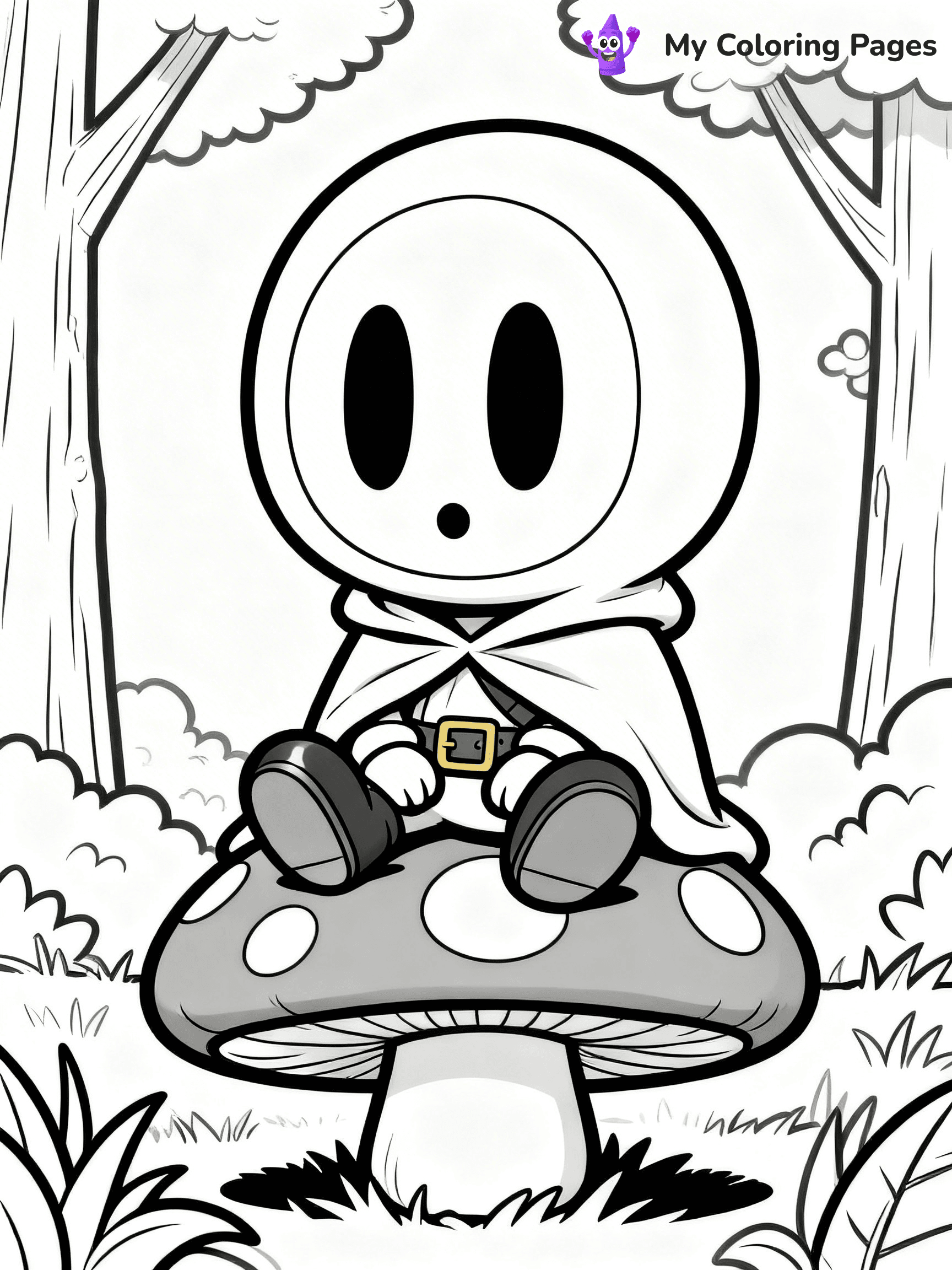 Shy Guy Coloring Pages - 8