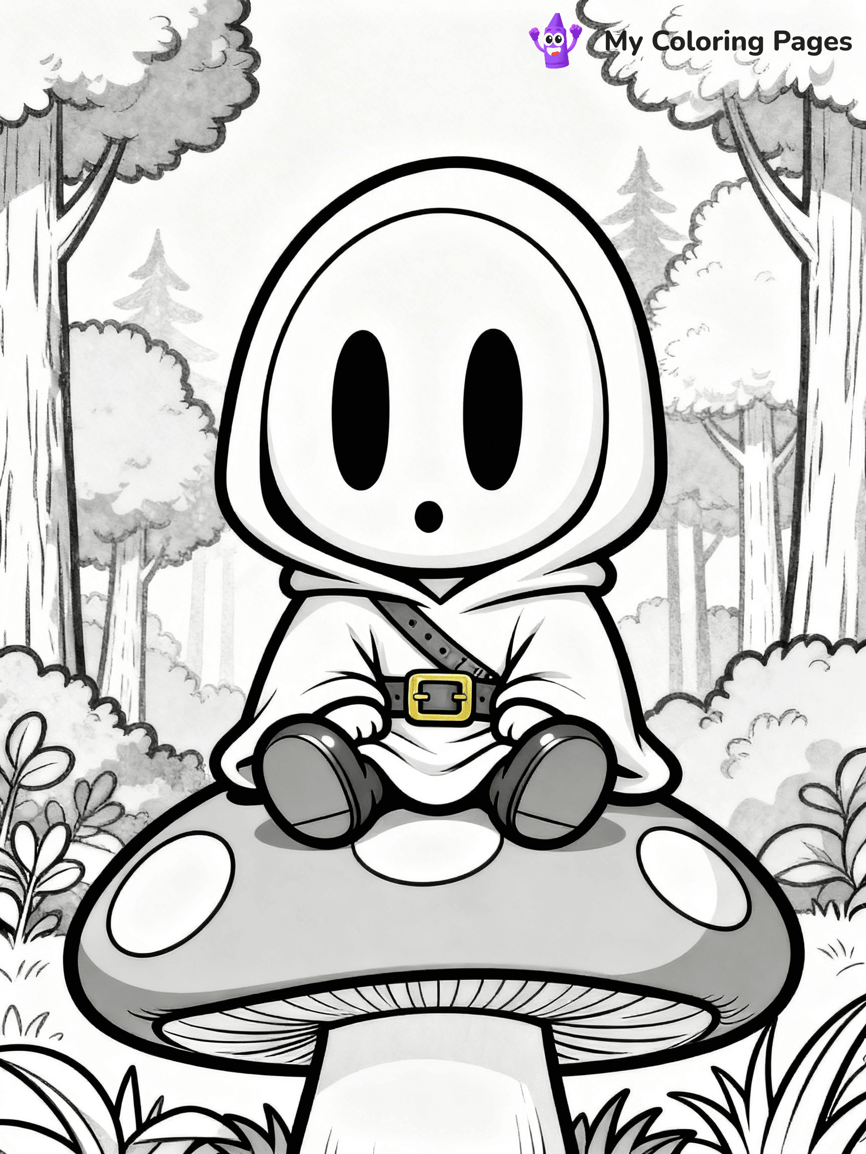 Shy Guy Coloring Pages - 7