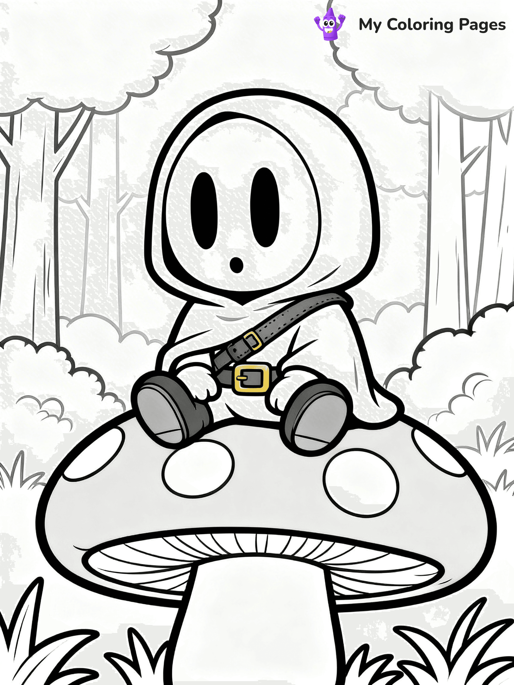 Shy Guy Coloring Pages - 6