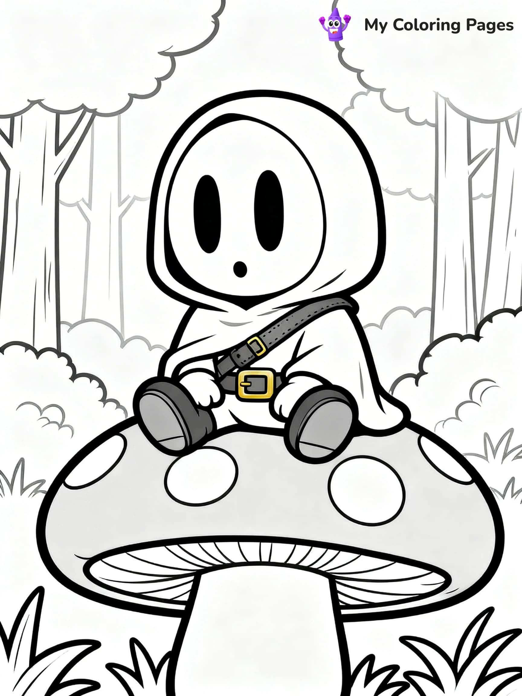 Shy Guy Coloring Pages - 6