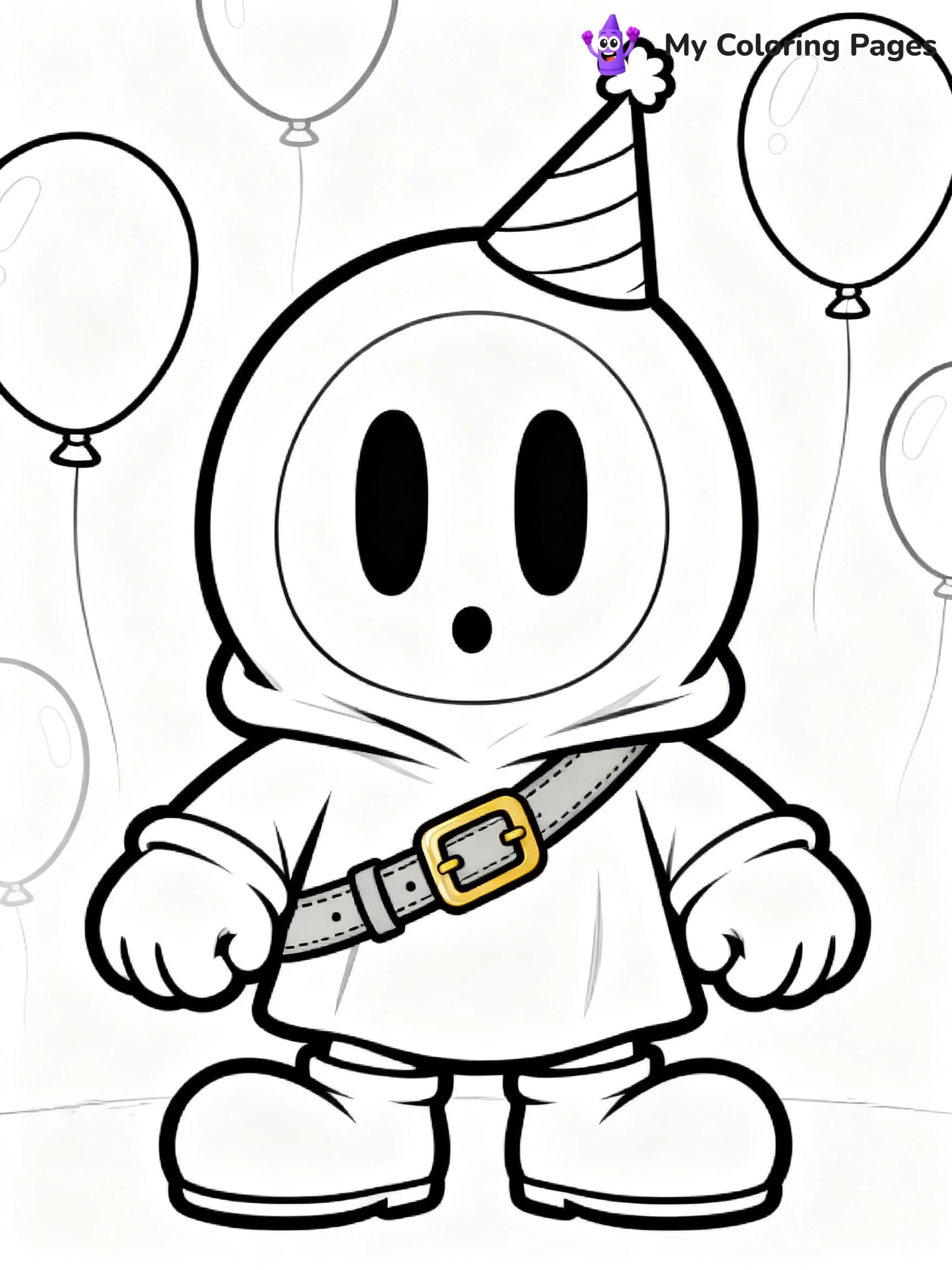 Shy Guy Coloring Pages - 1