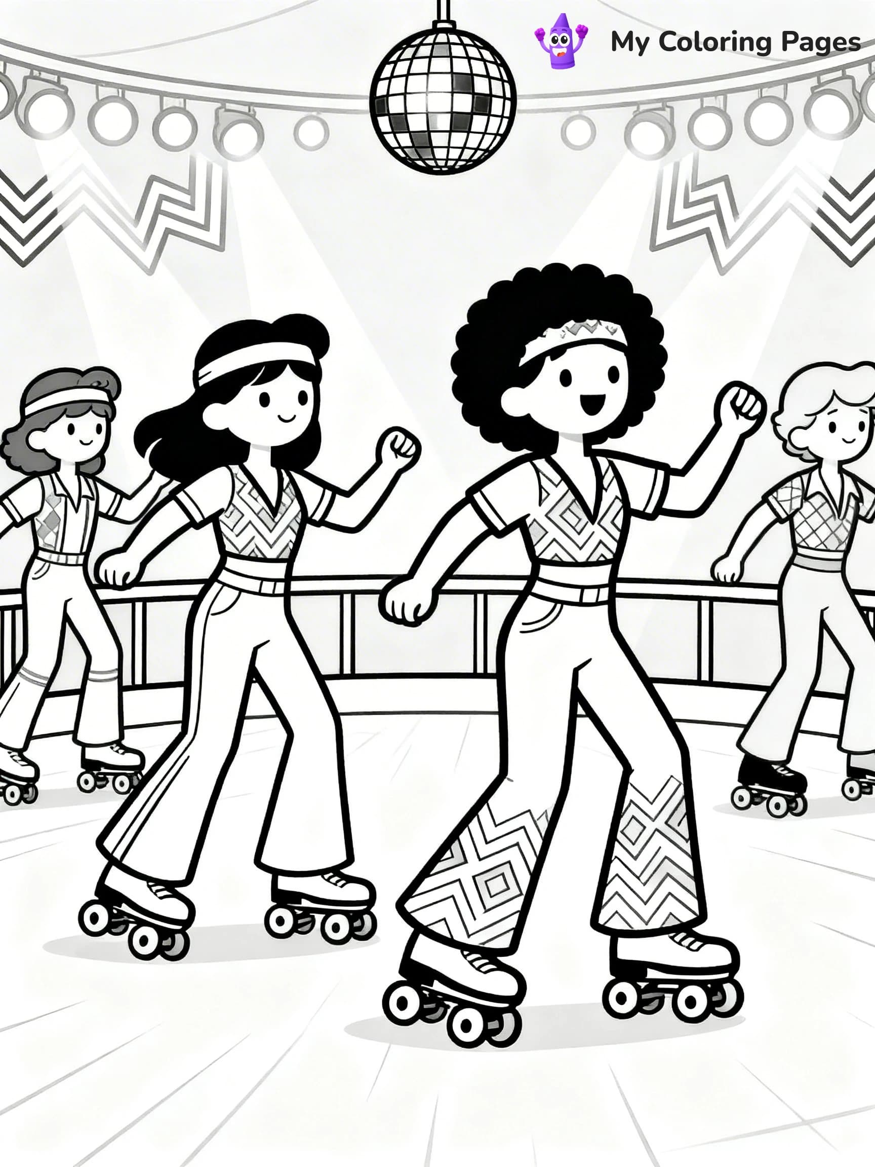 Roller Skating Coloring Pages - 24