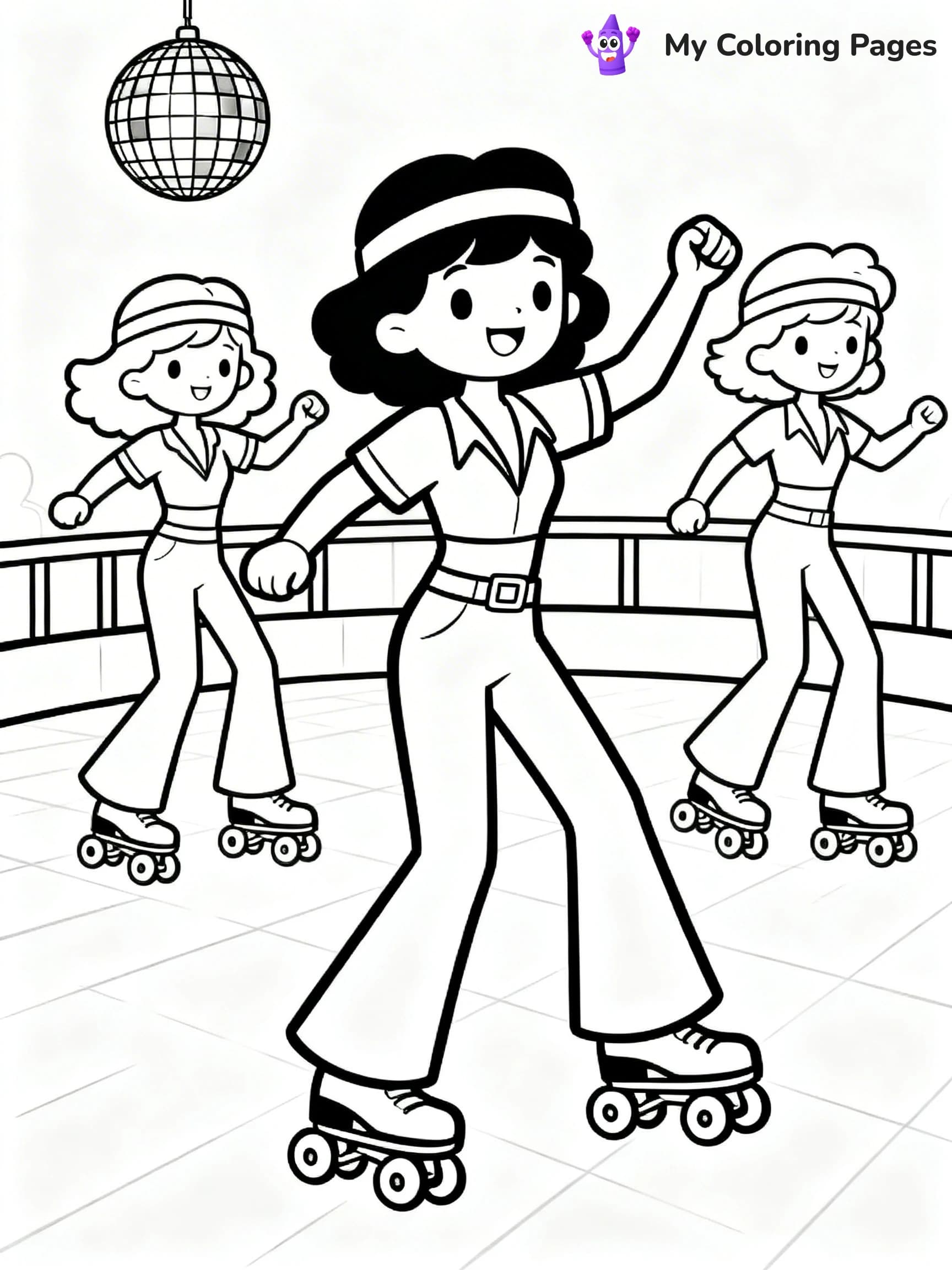 Roller Skating Coloring Pages - 23