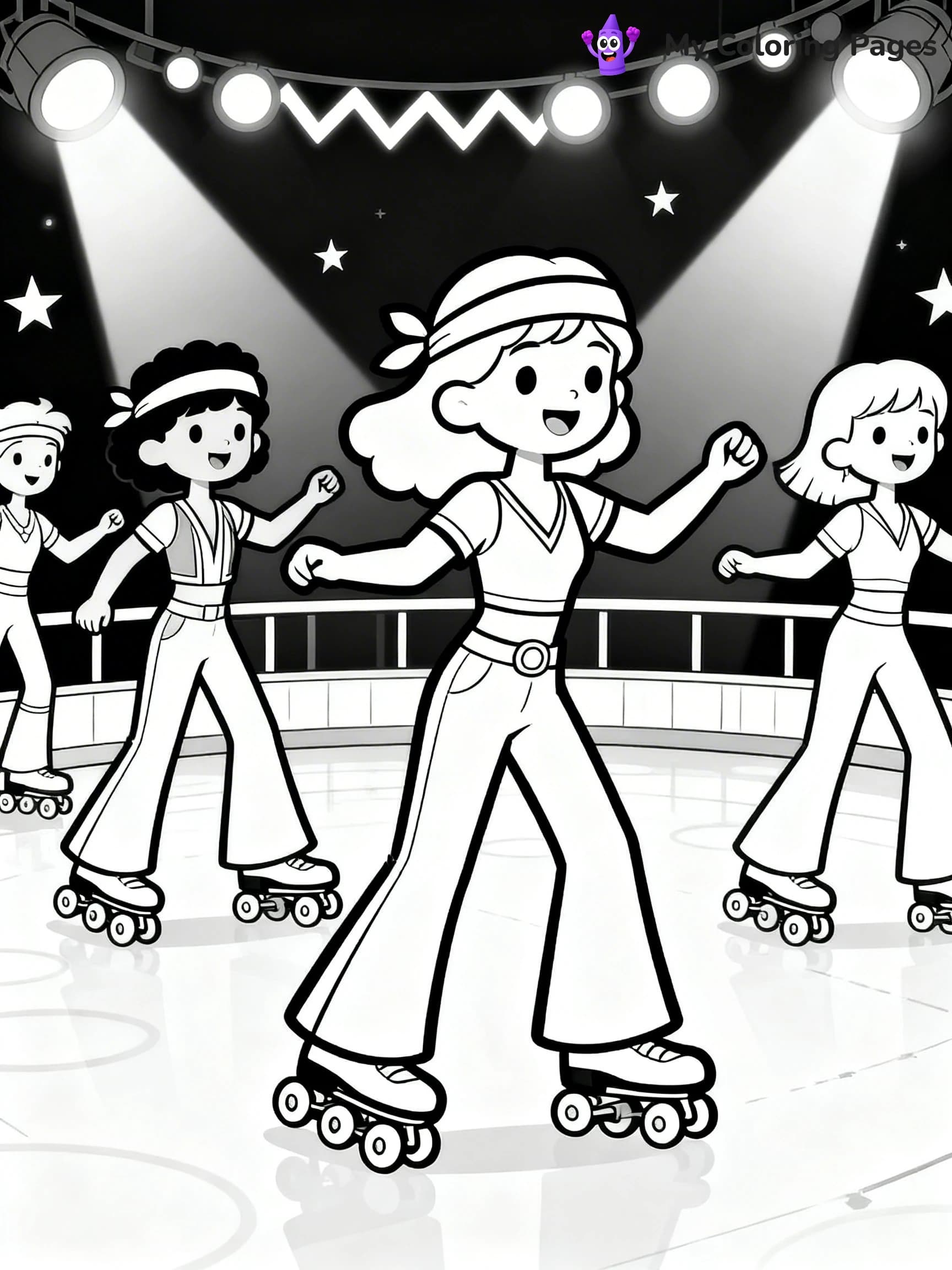 Roller Skating Coloring Pages - 22