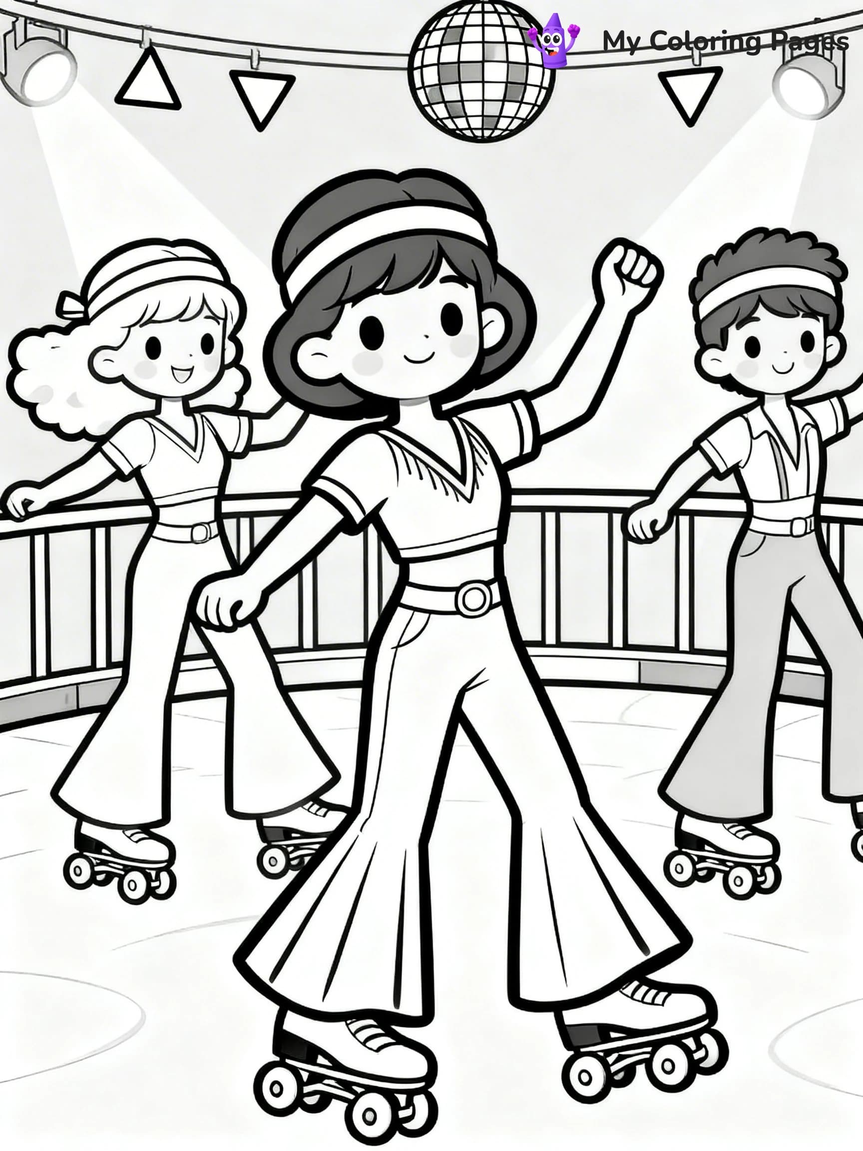 Roller Skating Coloring Pages - 21