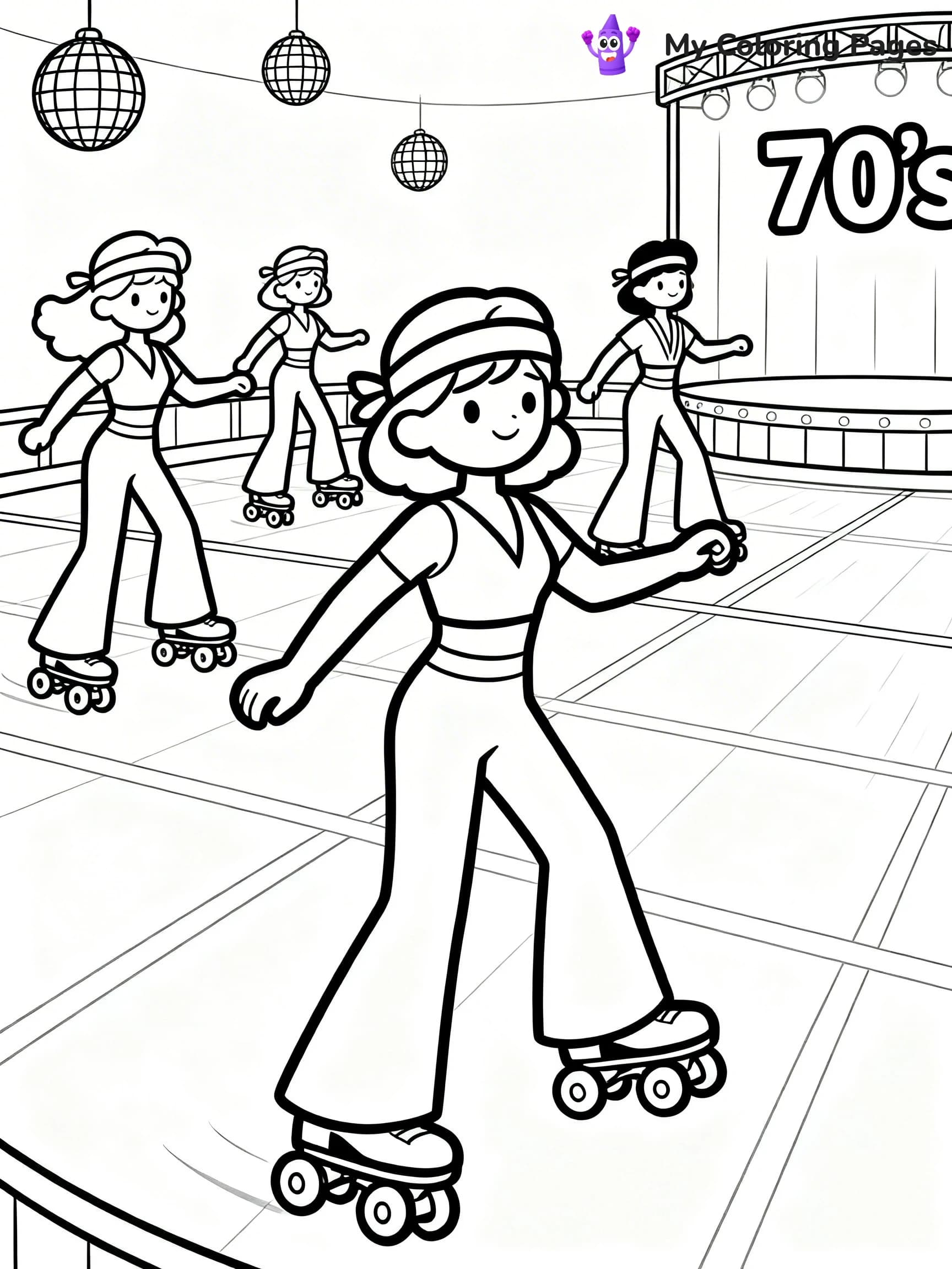 Roller Skating Coloring Pages - 20