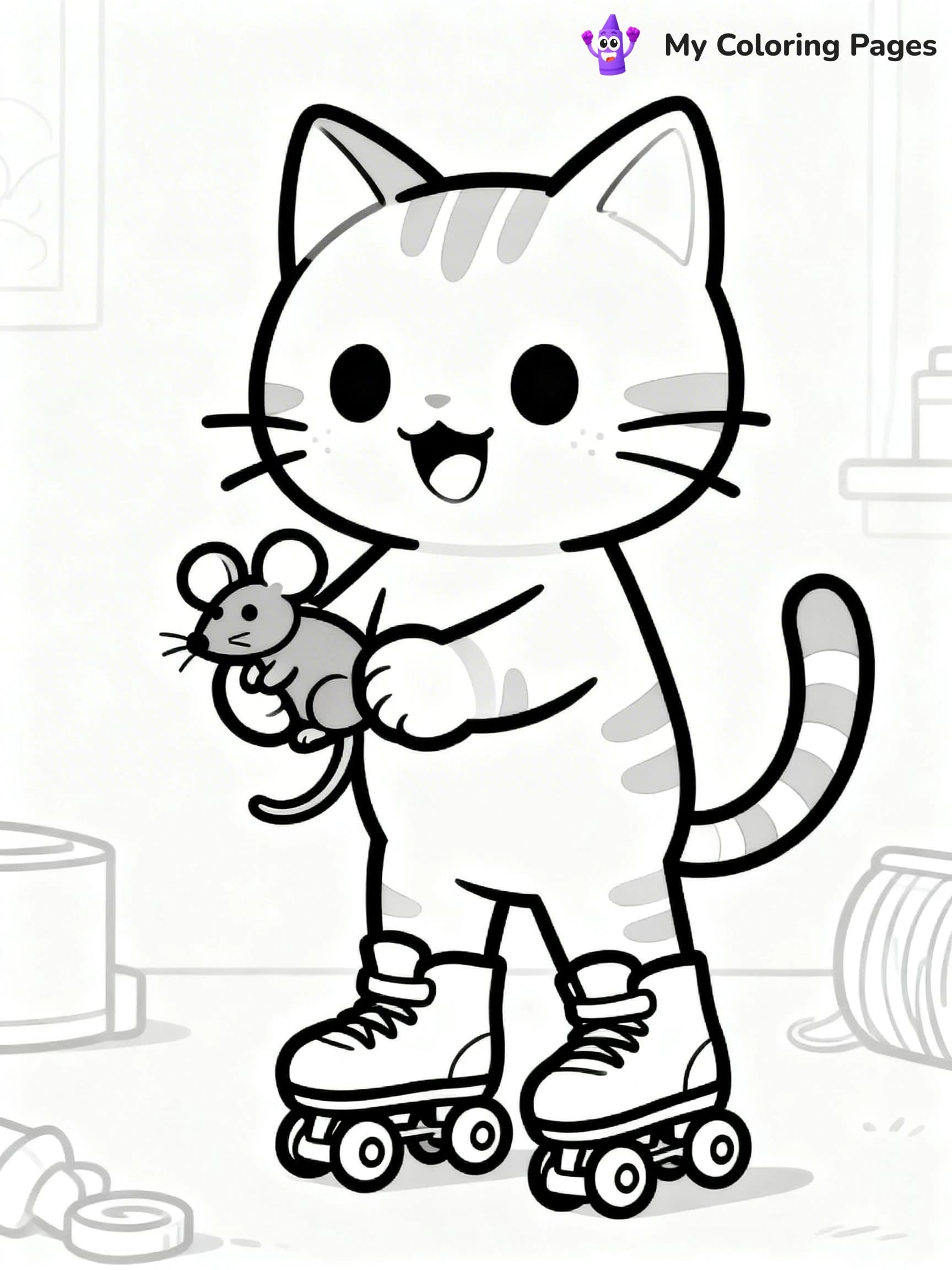 Roller Skating Coloring Pages - 19