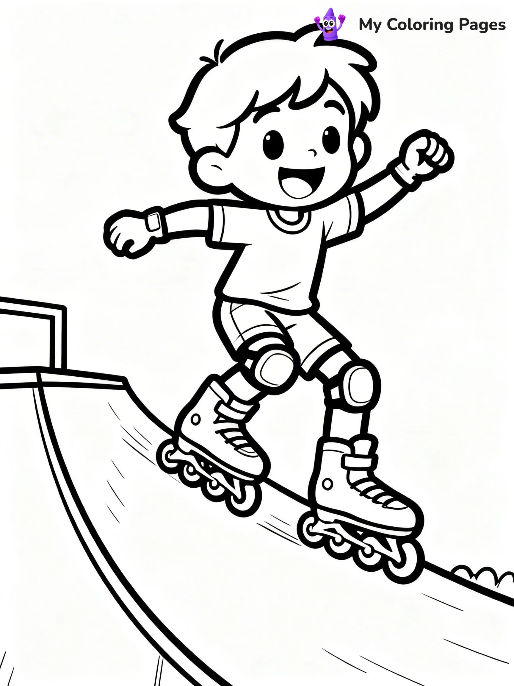 Roller Skating Coloring Pages - 13